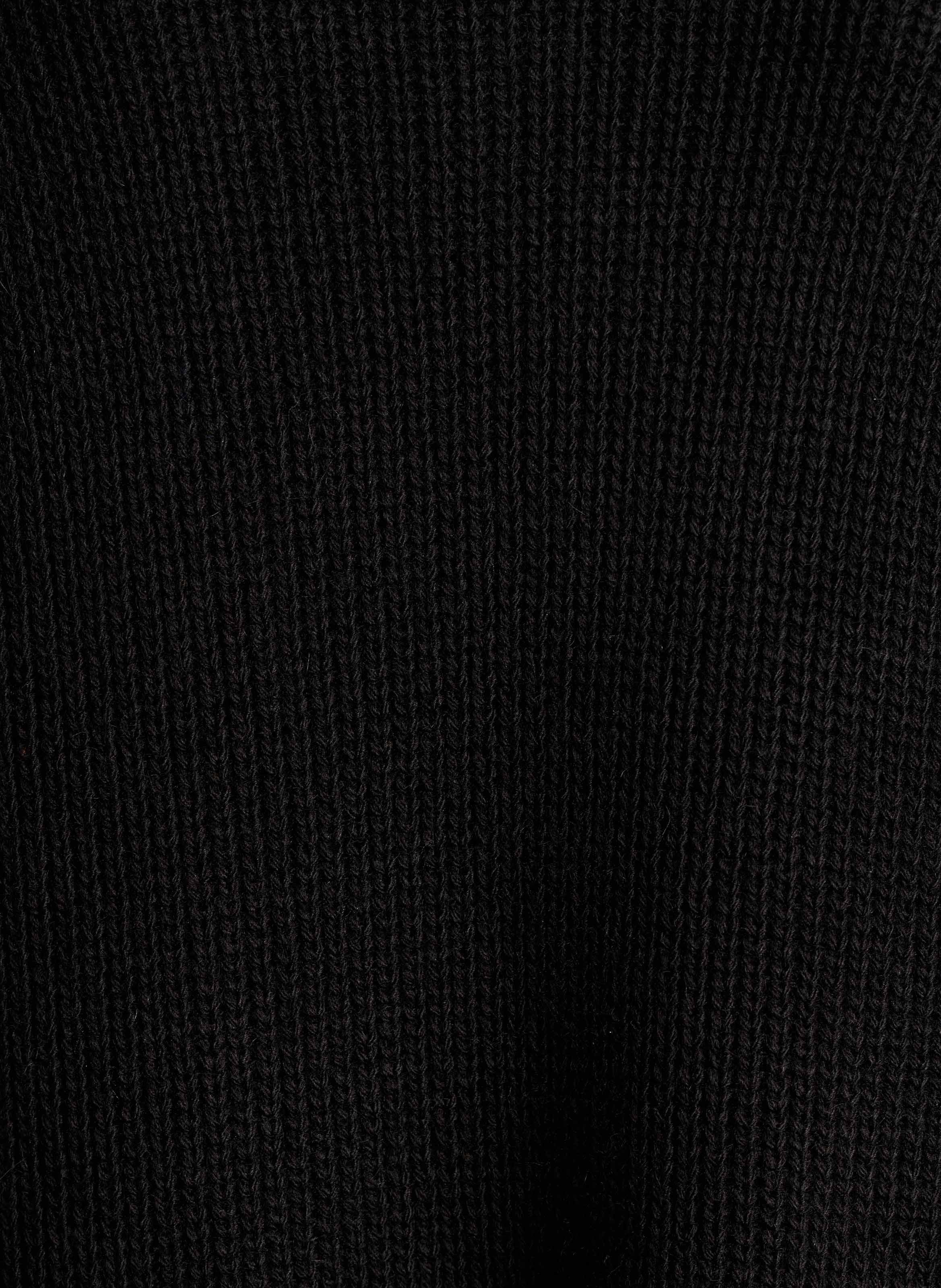 Short dress in beaded ribbed knit LA FEE MARABOUTEE Black