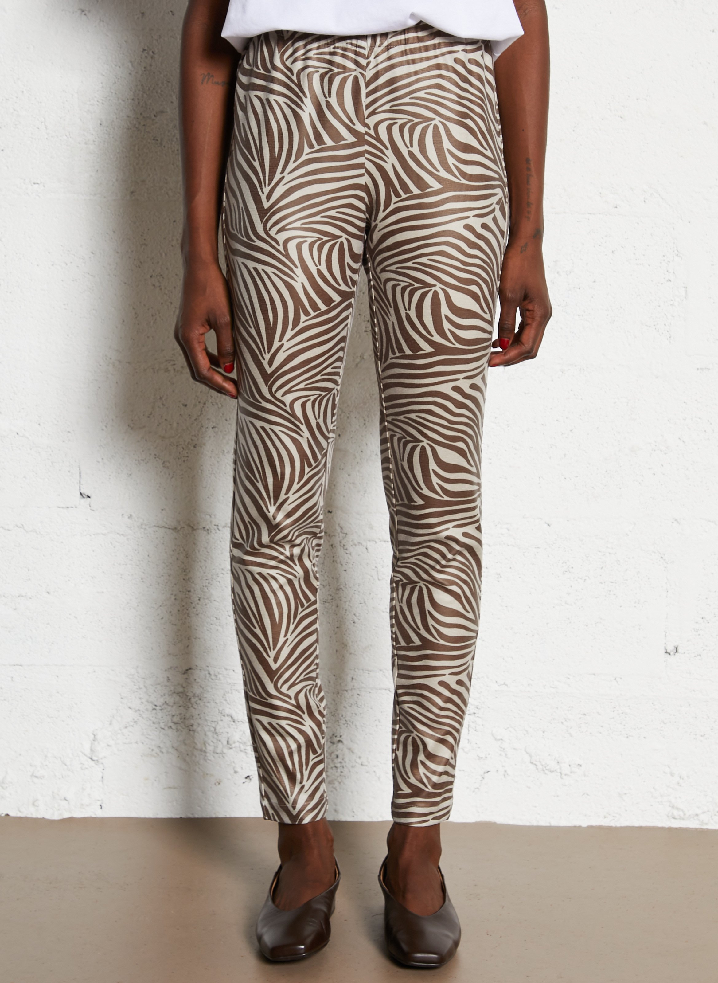 Legging slim imprimé MES DEMOISELLES Noir