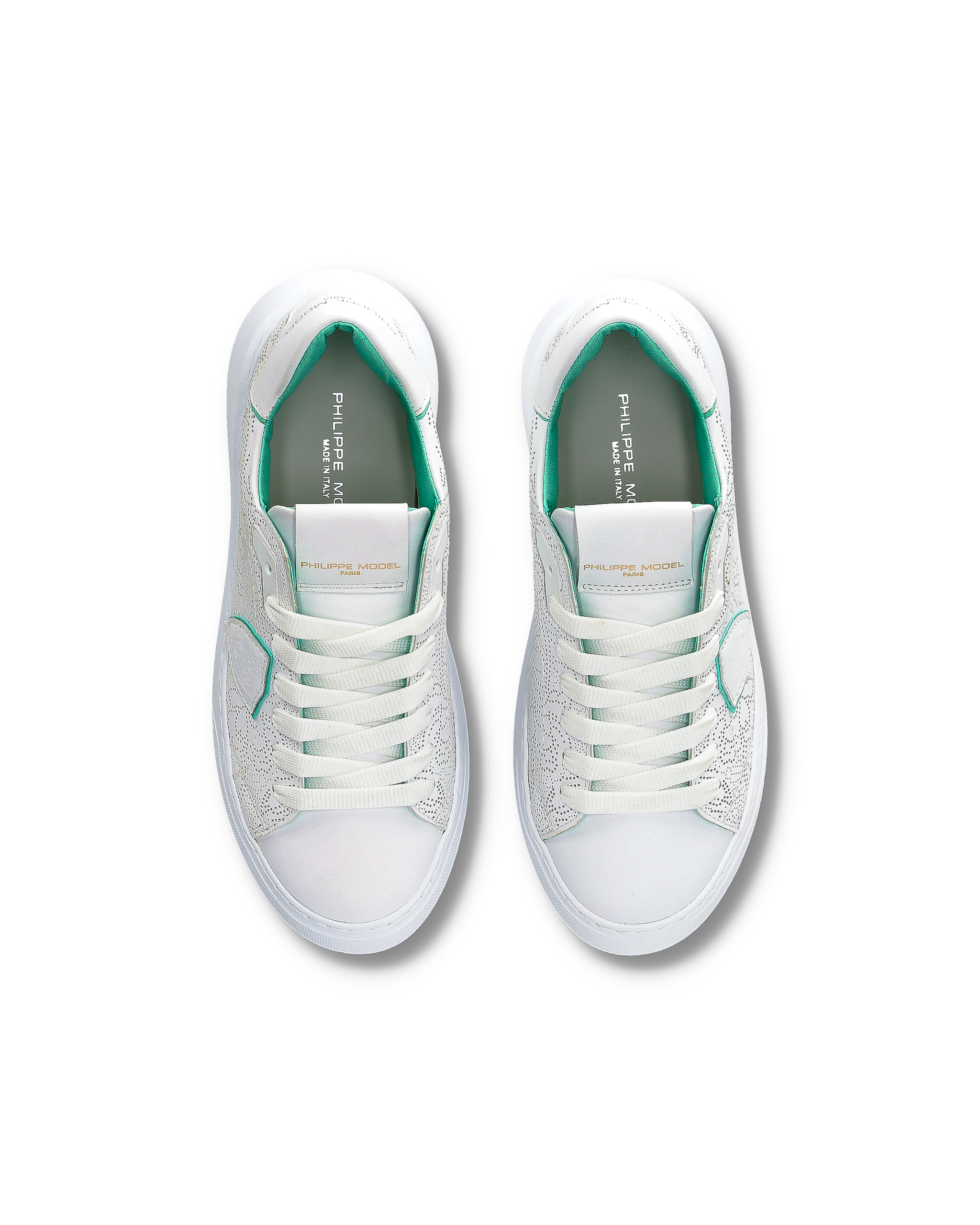 Tennis Temple Sneakers. PHILIPPE MODEL Blue