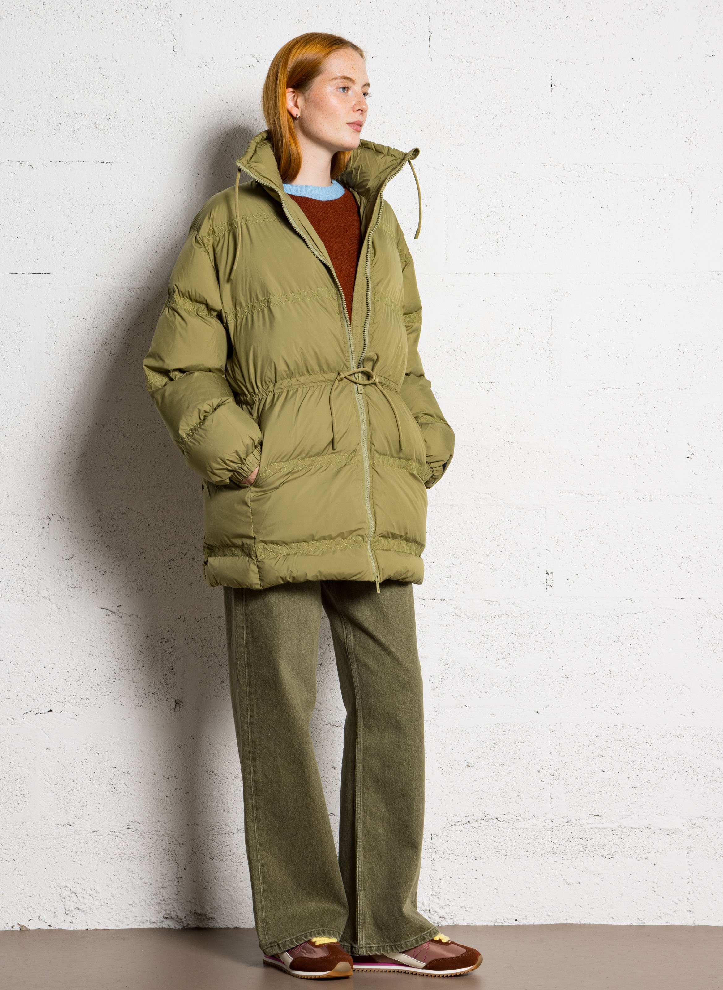 Doudoune col montant  FABIENNE CHAPOT Vert