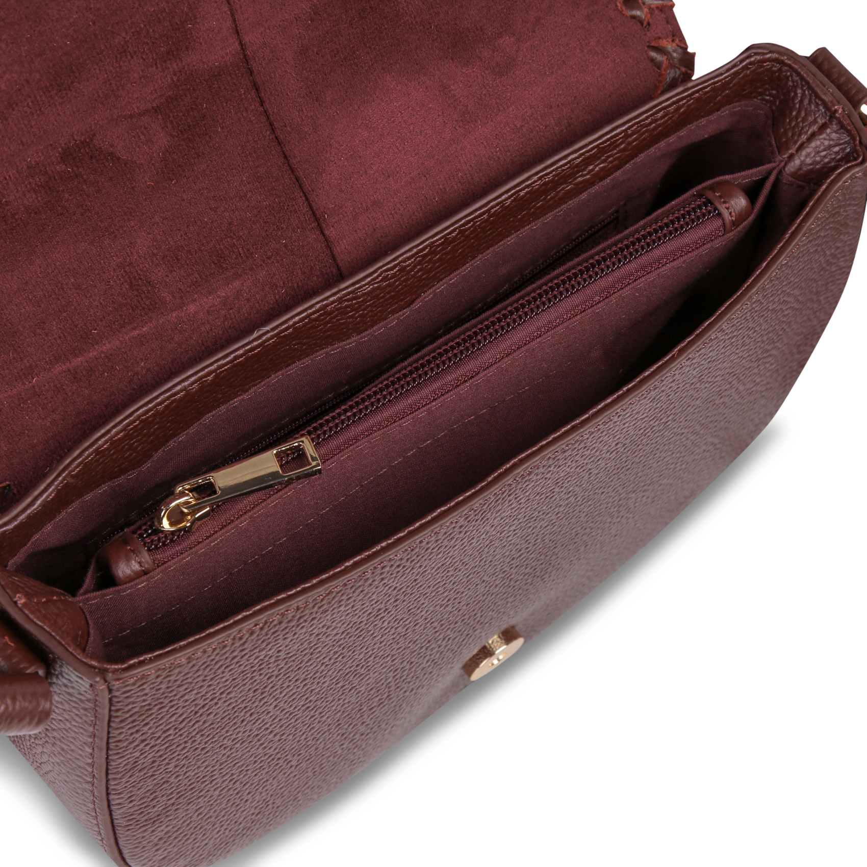 Dori leather shoulder bag LA FEE MARABOUTEE Red