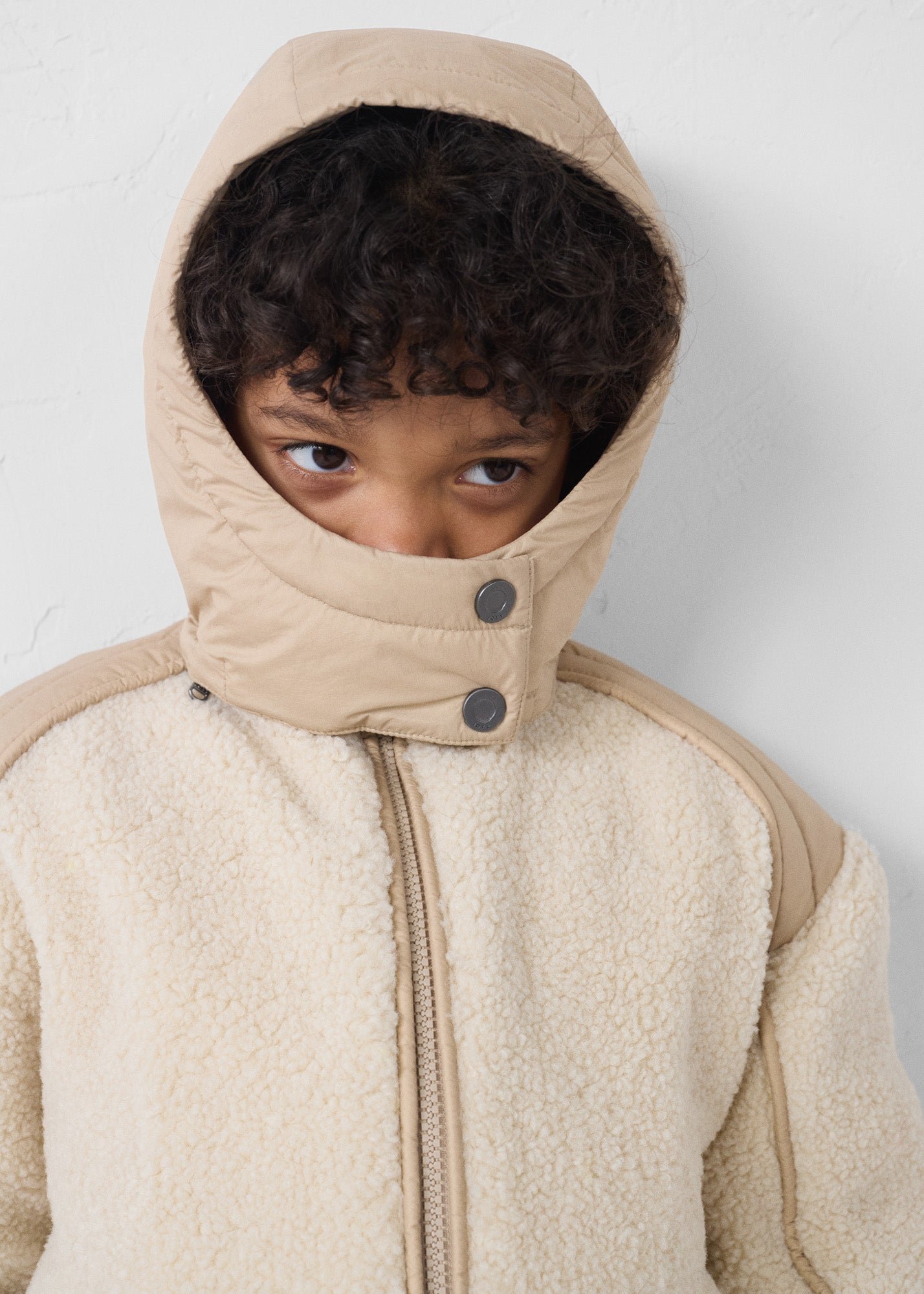 Child's sherpa gwen padded jacket JOTT White