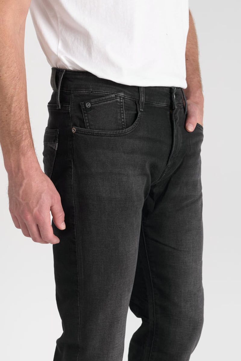 Straight jogger jeans 800/12 regular, length 34 LE TEMPS DES CERISES Black