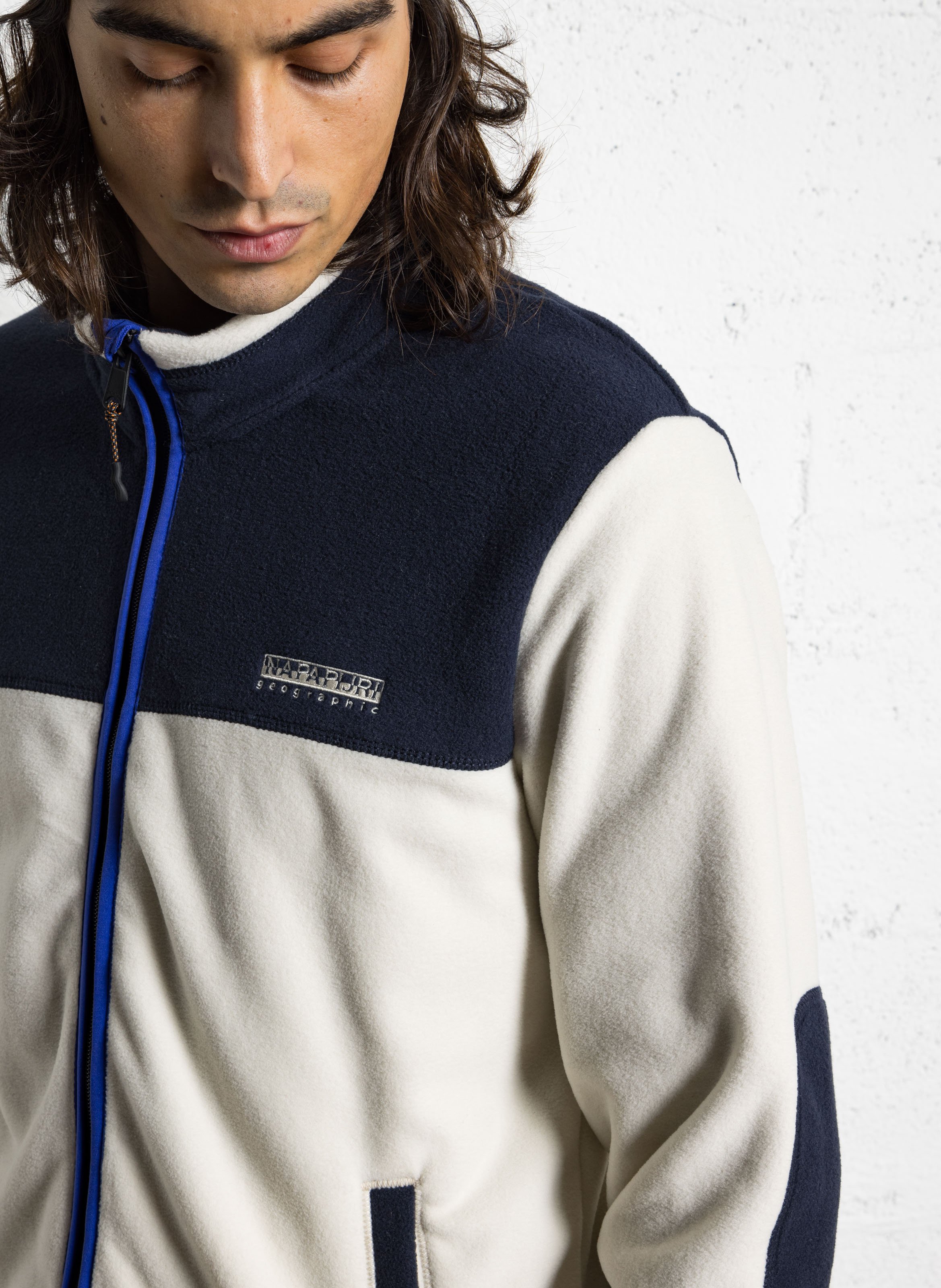 Rechte fleece met opstaande kraag NAPAPIJRI Beige