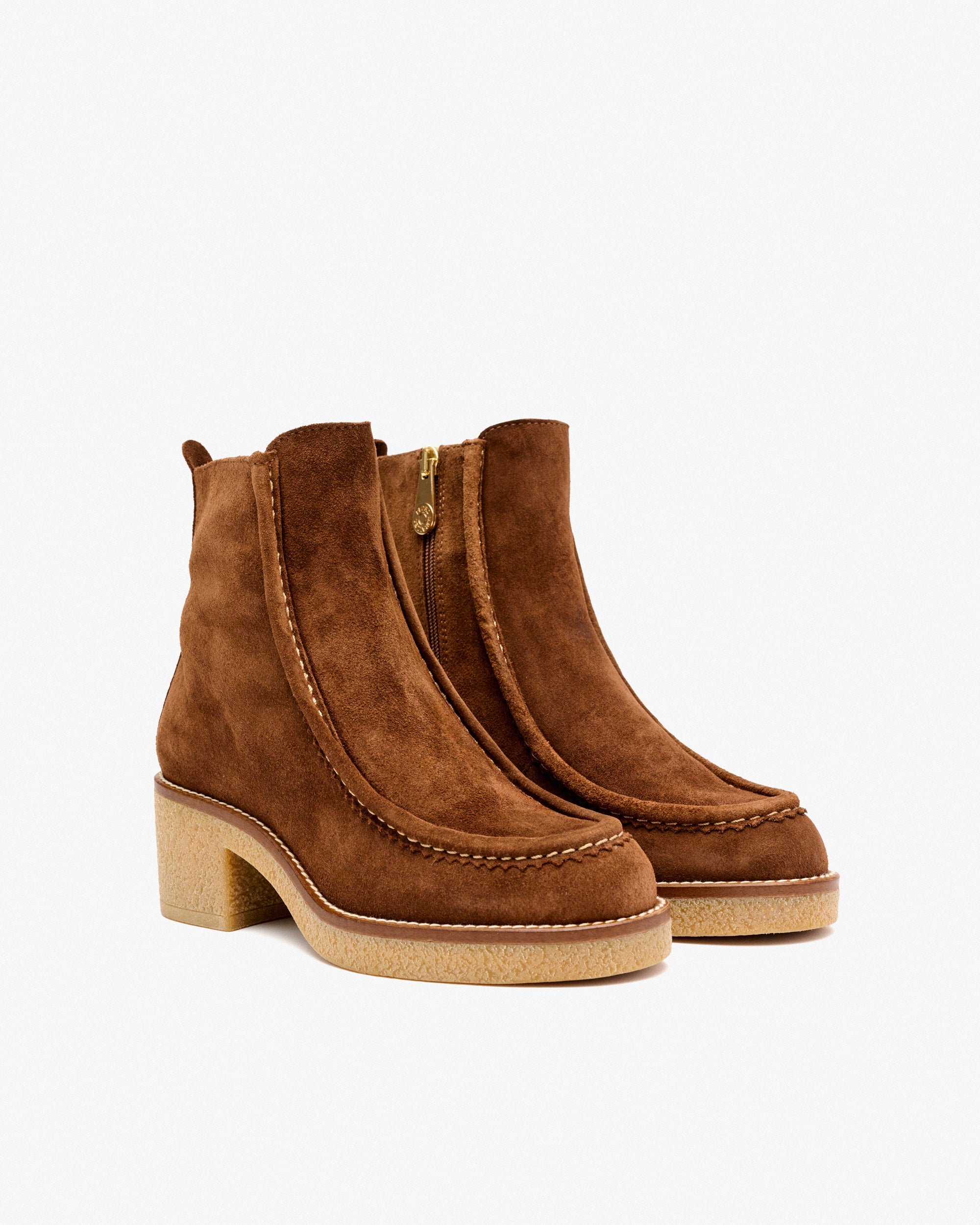 Brown suede ankle boots PEDRO MIRALLES Brown