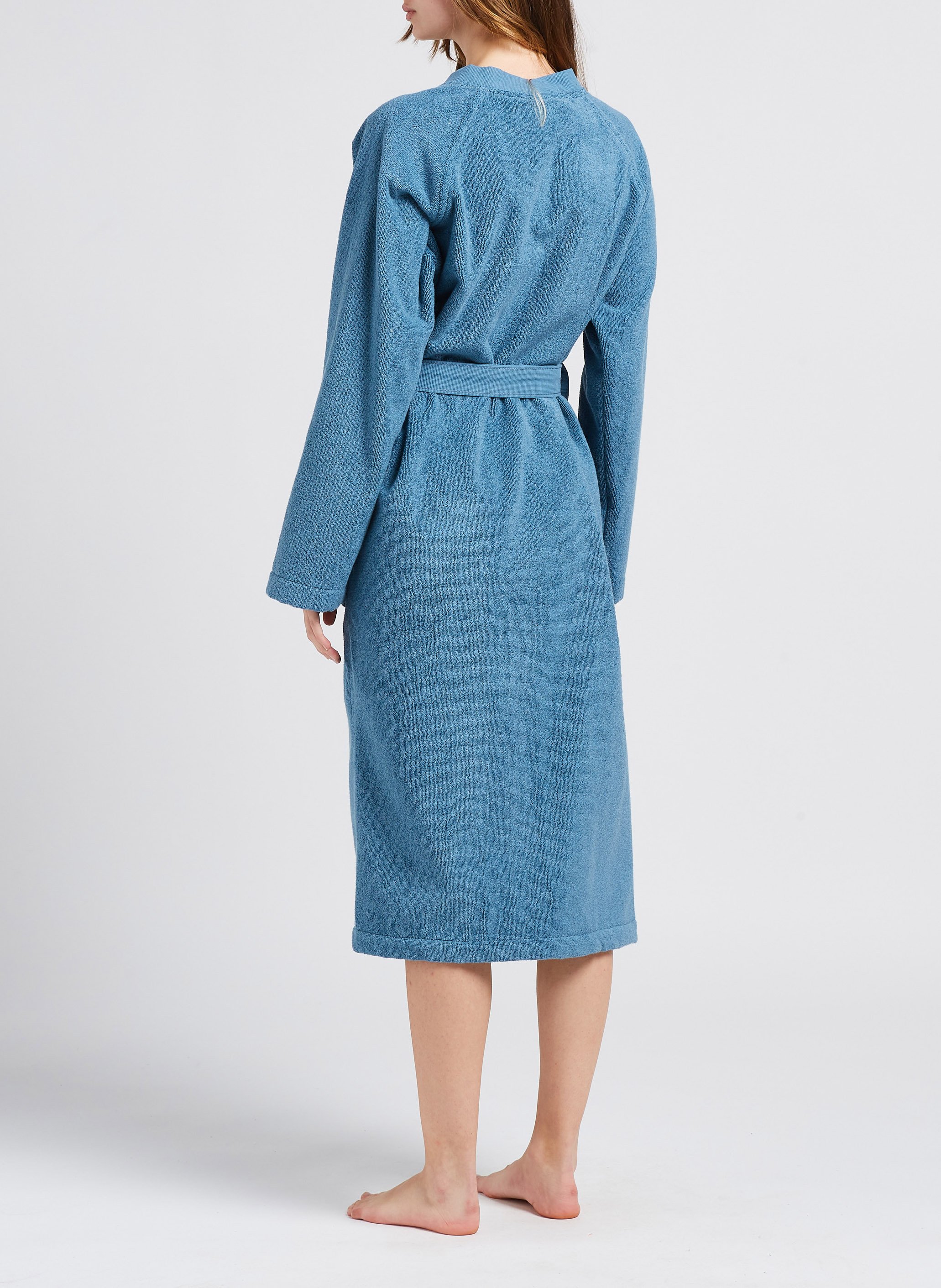 Peignoir de bain en coton AU PRINTEMPS PARIS MAISON Bleu