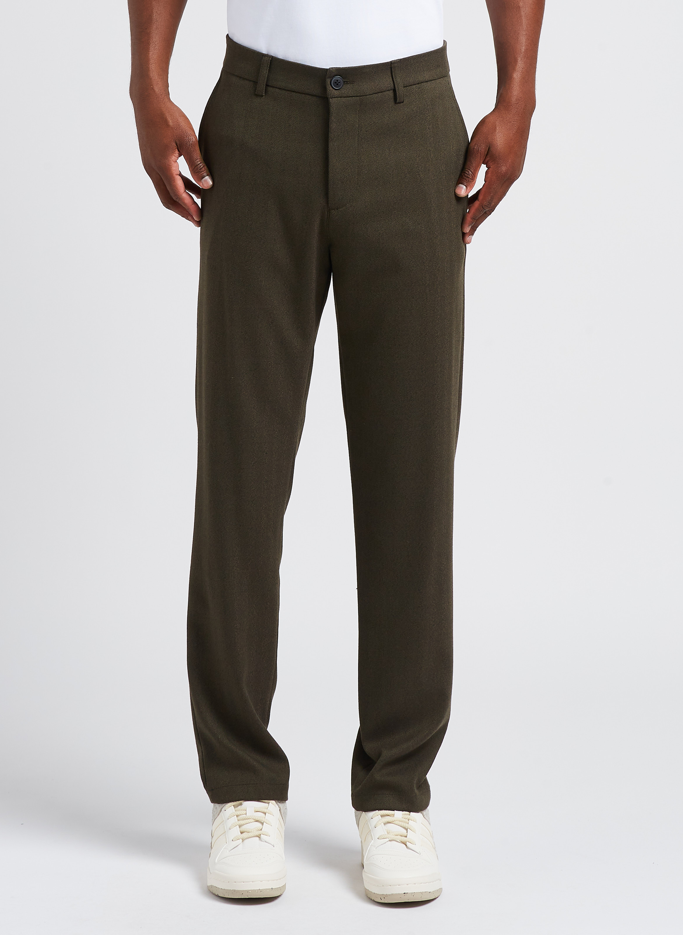 Pantalon de costume à chevrons LES DEUX