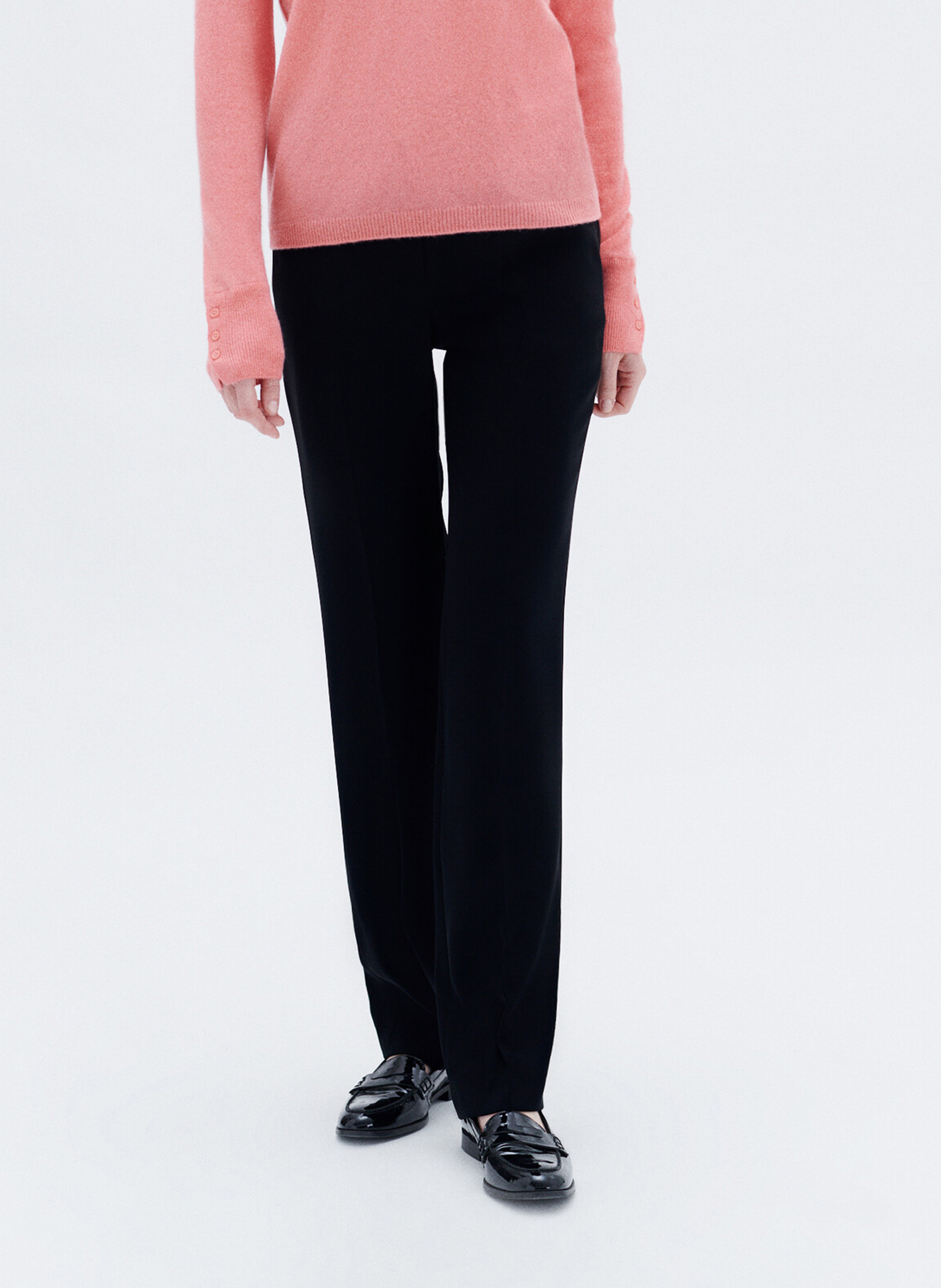 Pantalon large CAROLL Noir