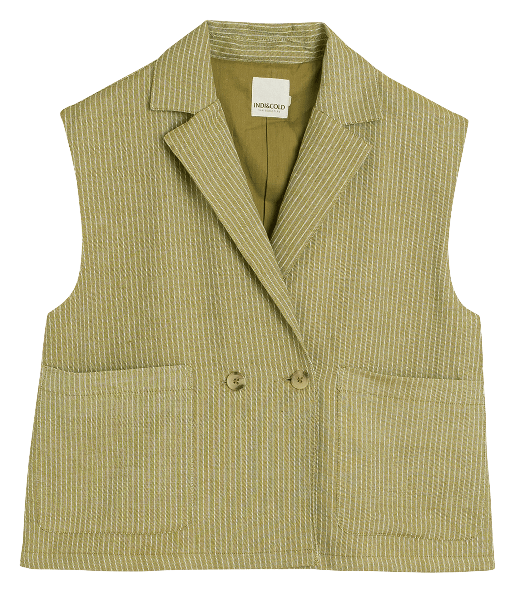Blazer aus Bio-Baumwolle INDI & COLD Khaki