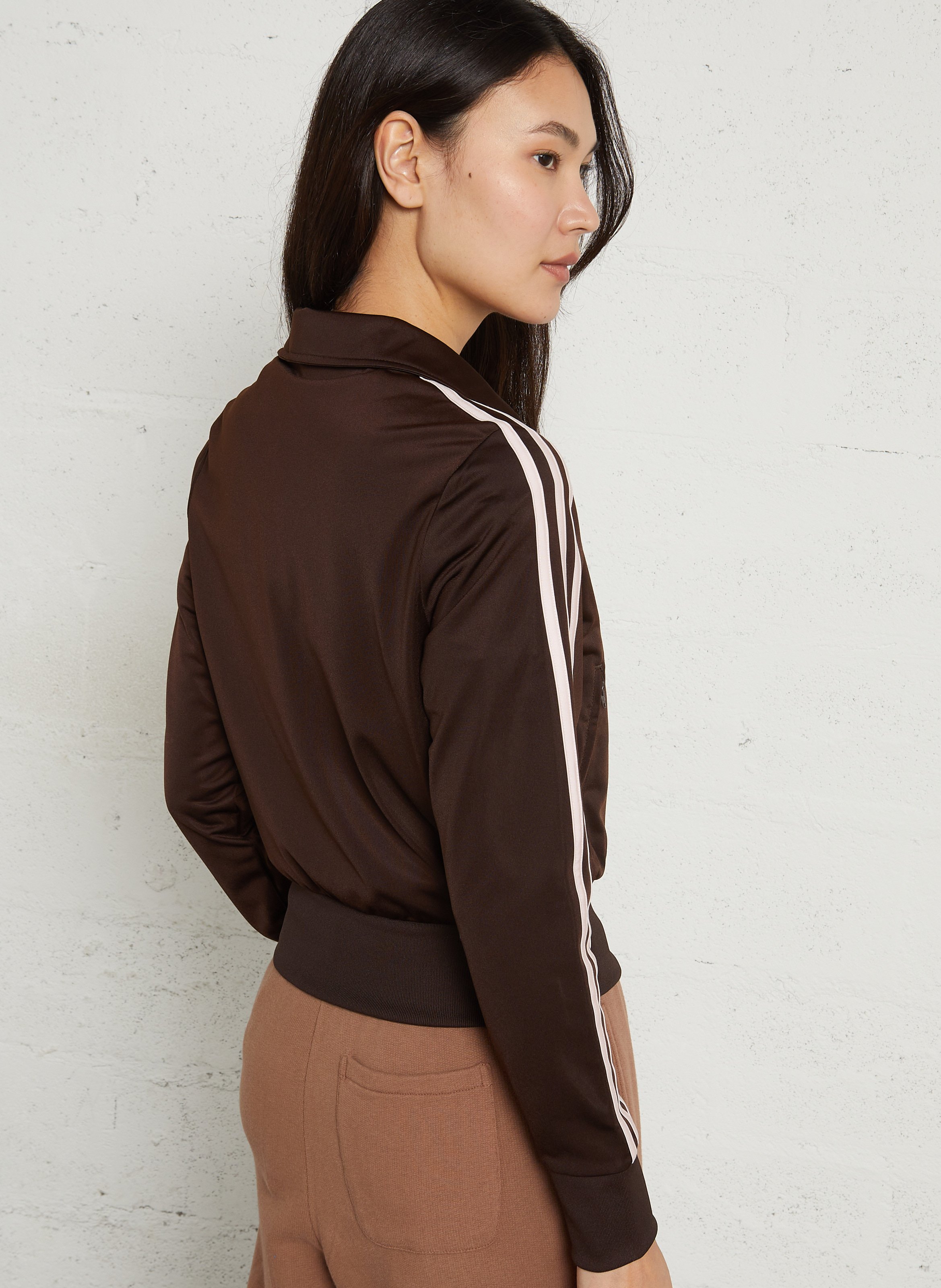 Funnel neck jacket ADIDAS Brown