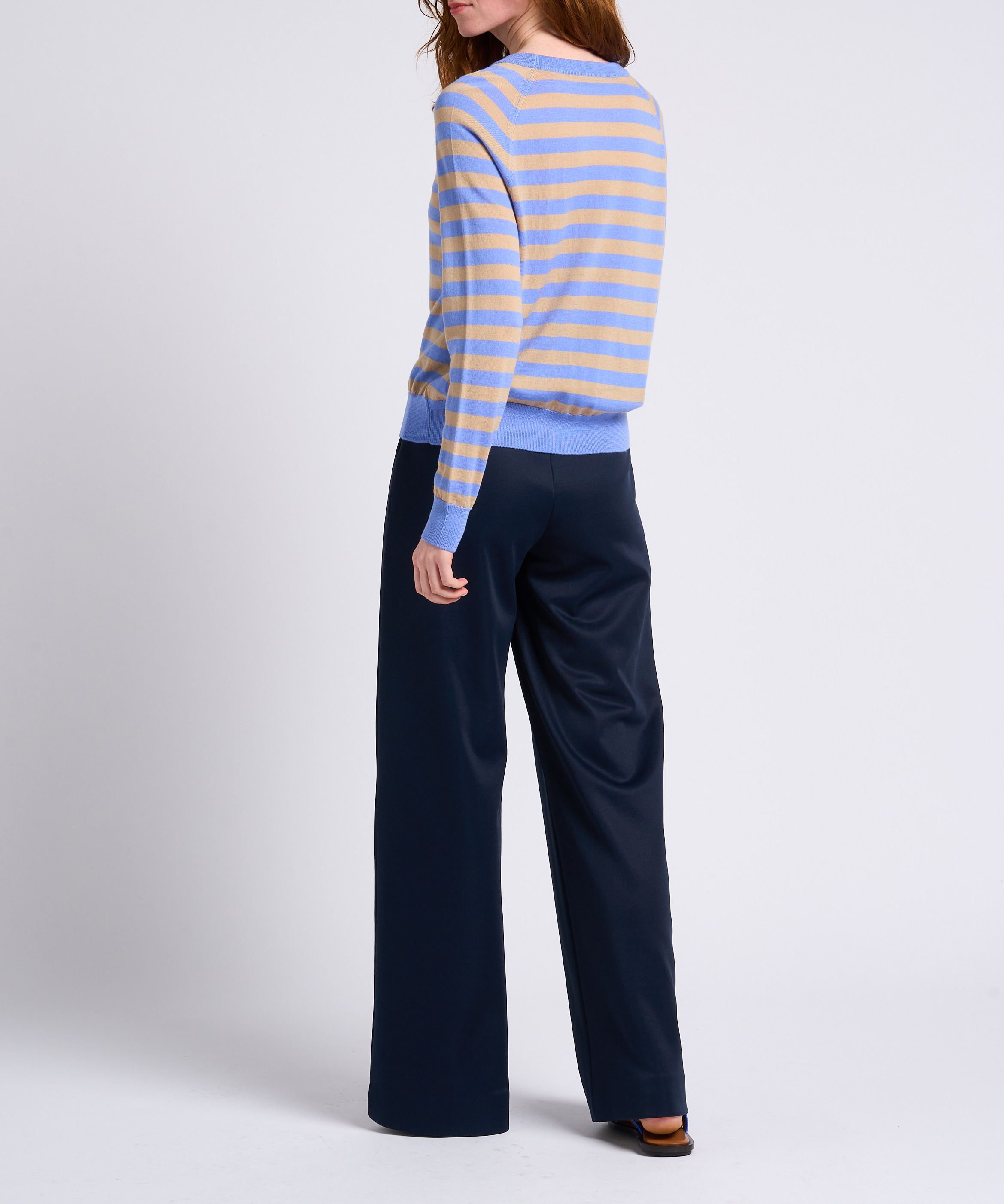 Gestreiftes Strick-T-Shirt aus Schurwolle MAX&Co. Mehrfarbig