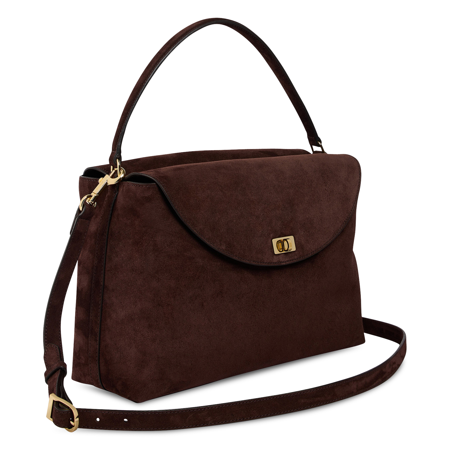 Suède handtas SANDRO Bruin