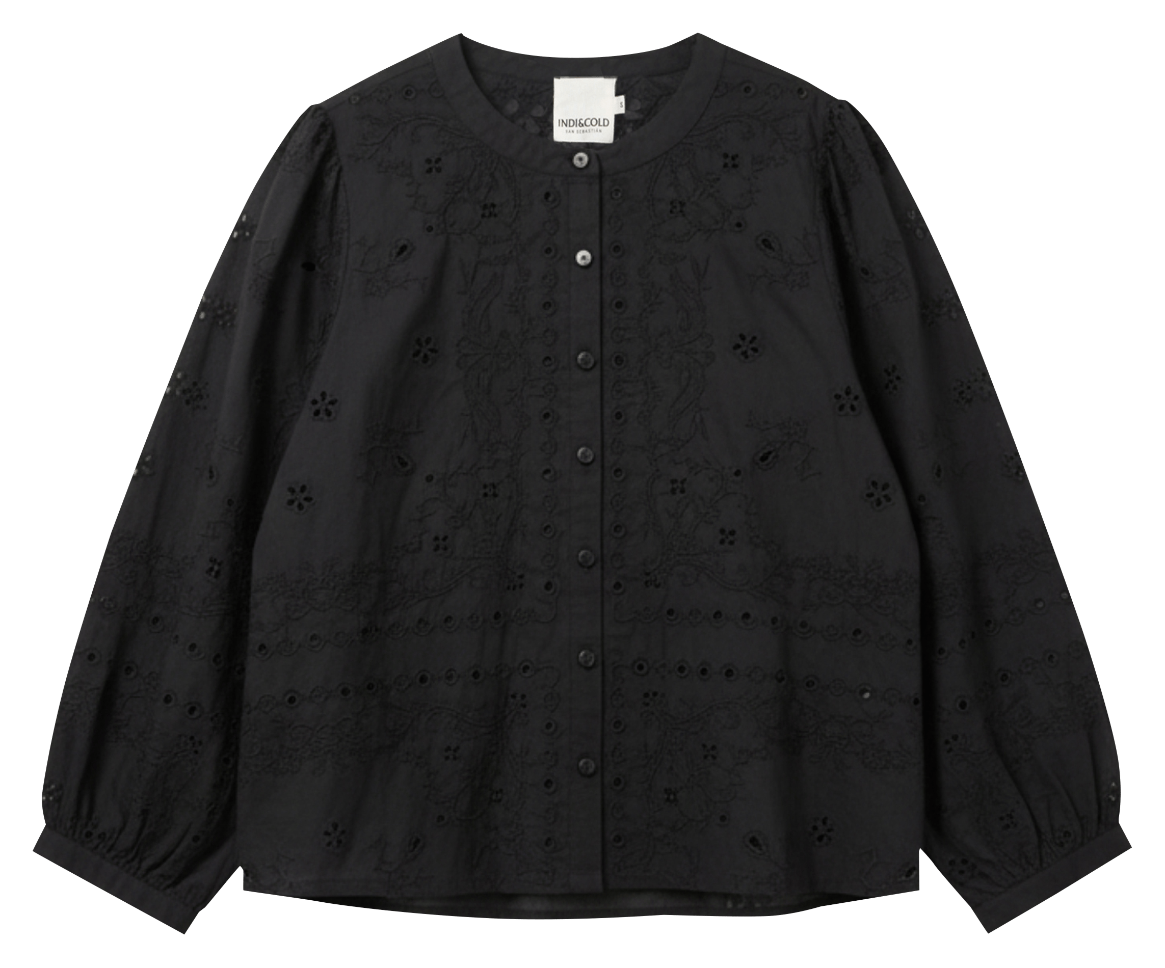 Oversized cotton shirt INDI & COLD Black