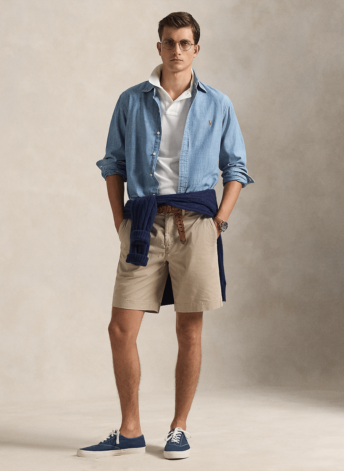 Polo slim-fit en coton piqué POLO RALPH LAUREN Blanc