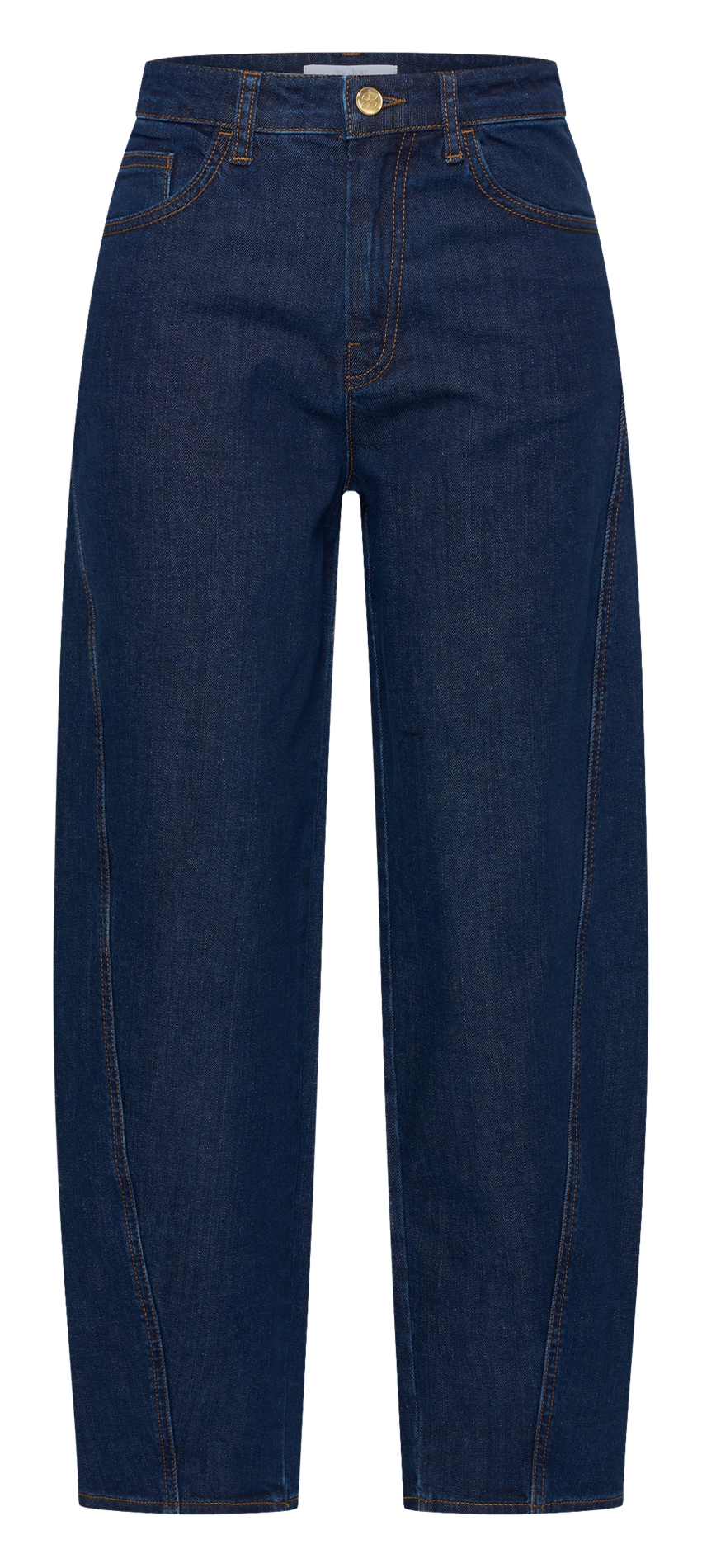 Jean taille haute droit brut BY BAR Bleu