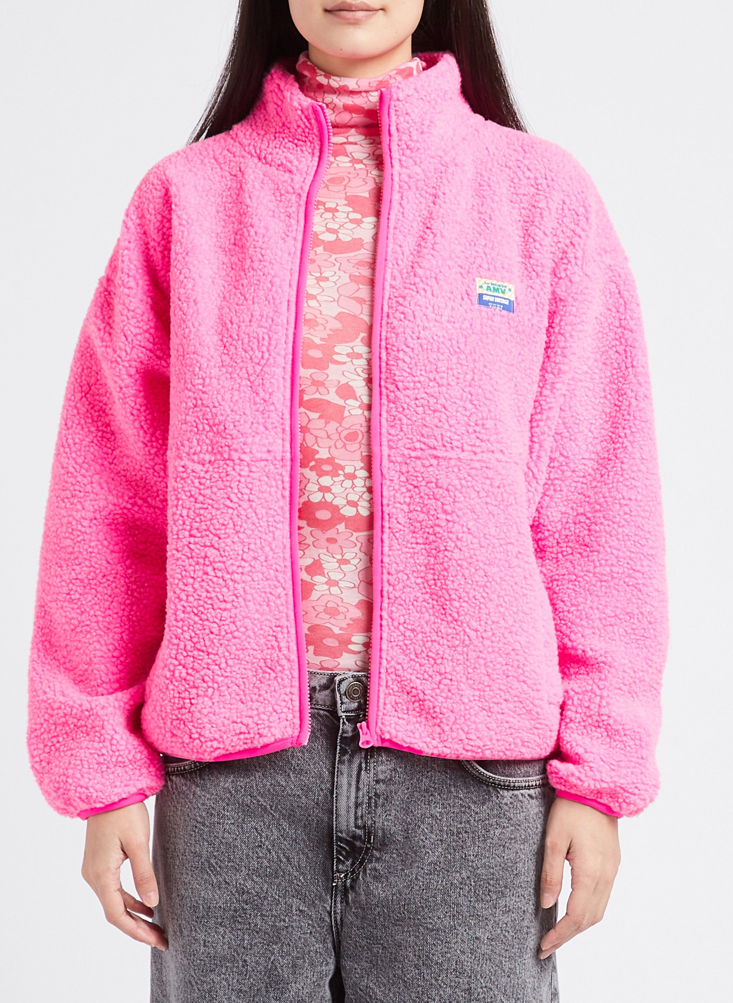 Zip-up fleece jacket AMERICAN VINTAGE