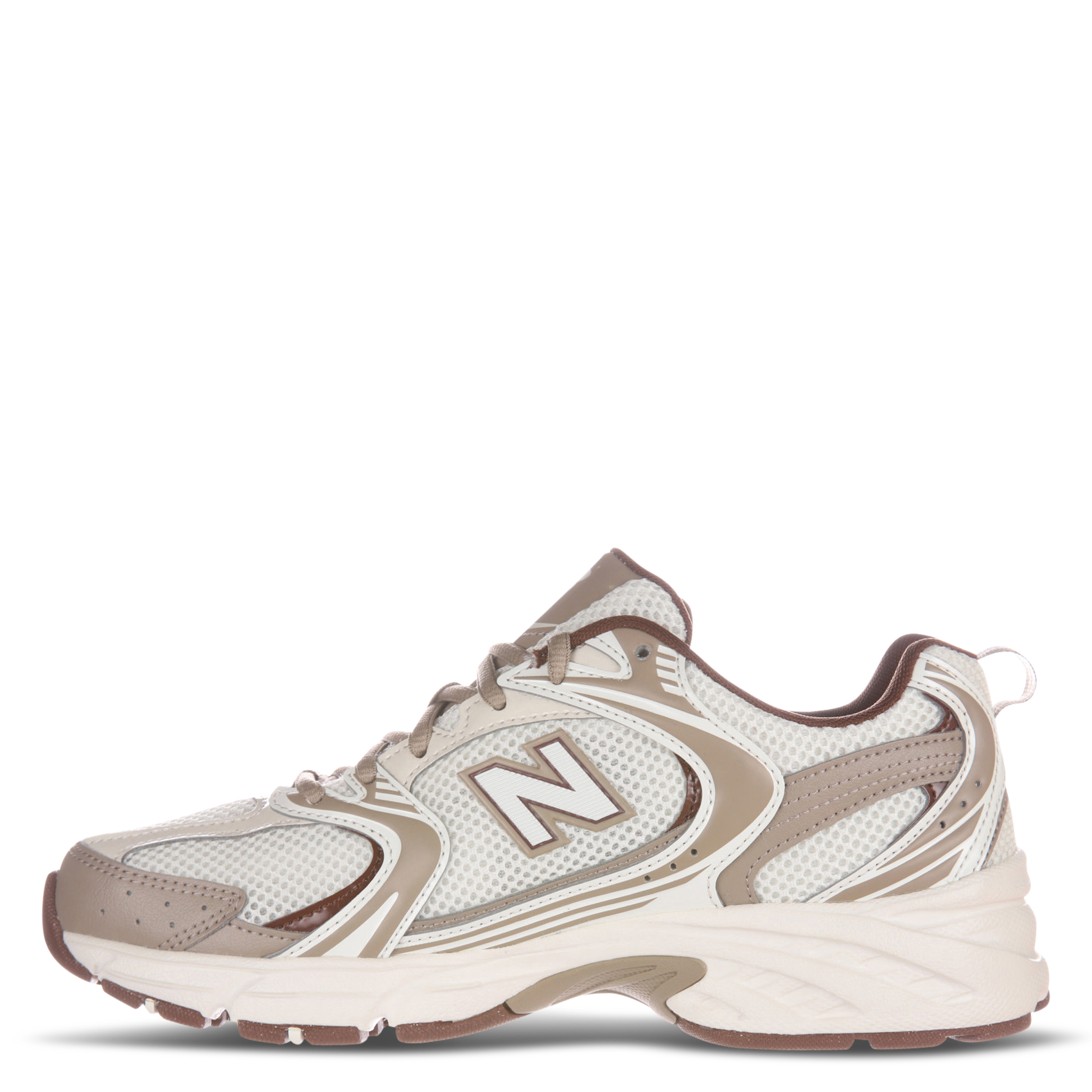 Lage sneakers van twee materialen NEW BALANCE Beige