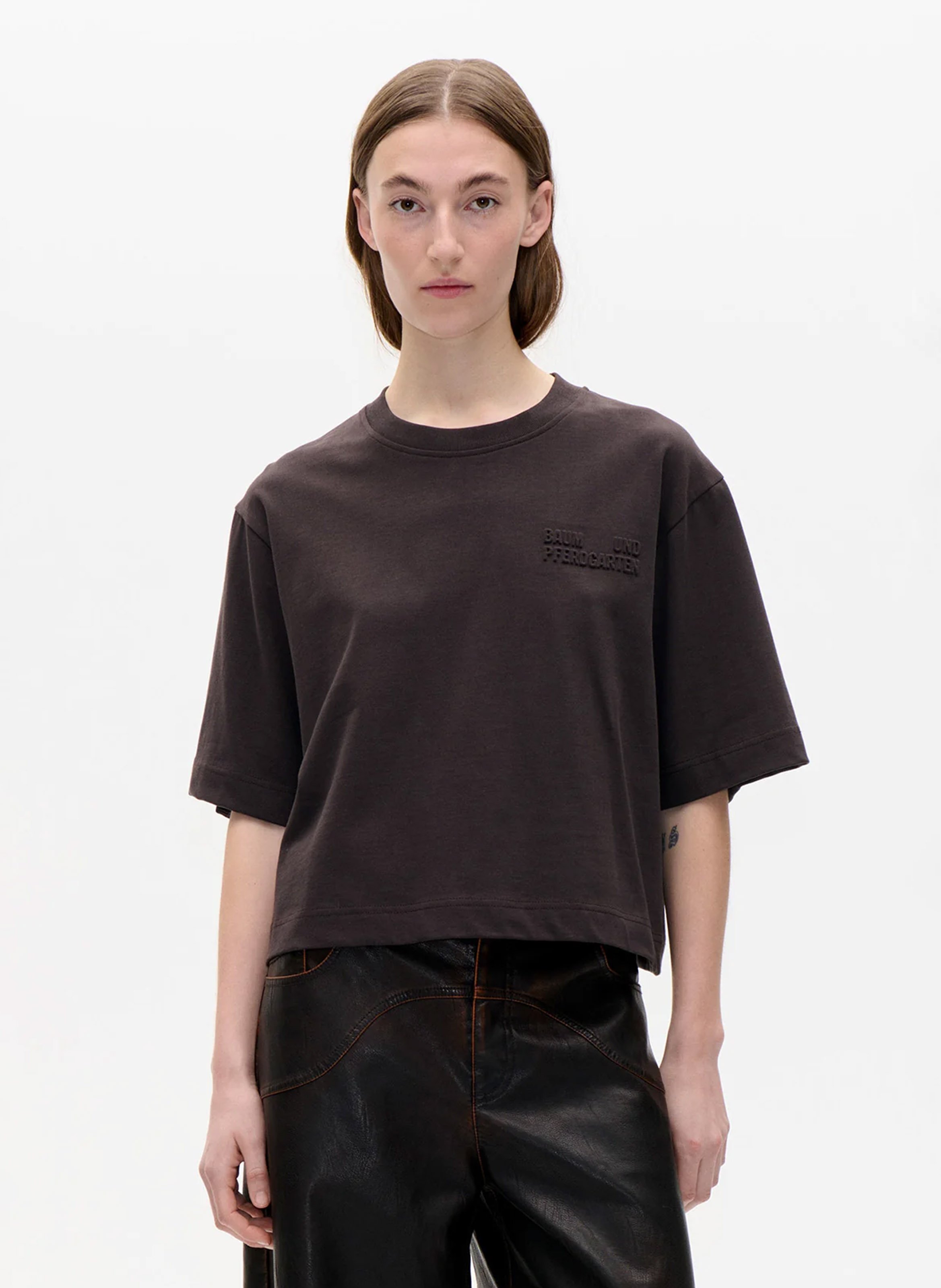 Tee-shirt oversize col rond en coton bio BAUM UND PFERDGARTEN