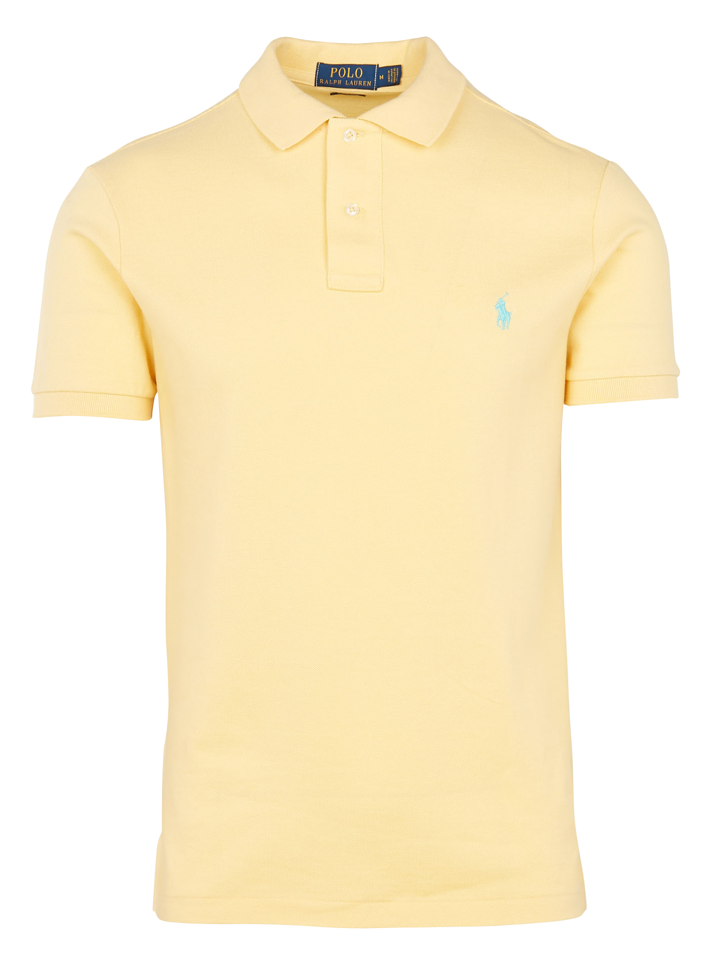 Poloshirt aus Baumwoll-Piqué, Slim Fit  Corn yellow-c6103
