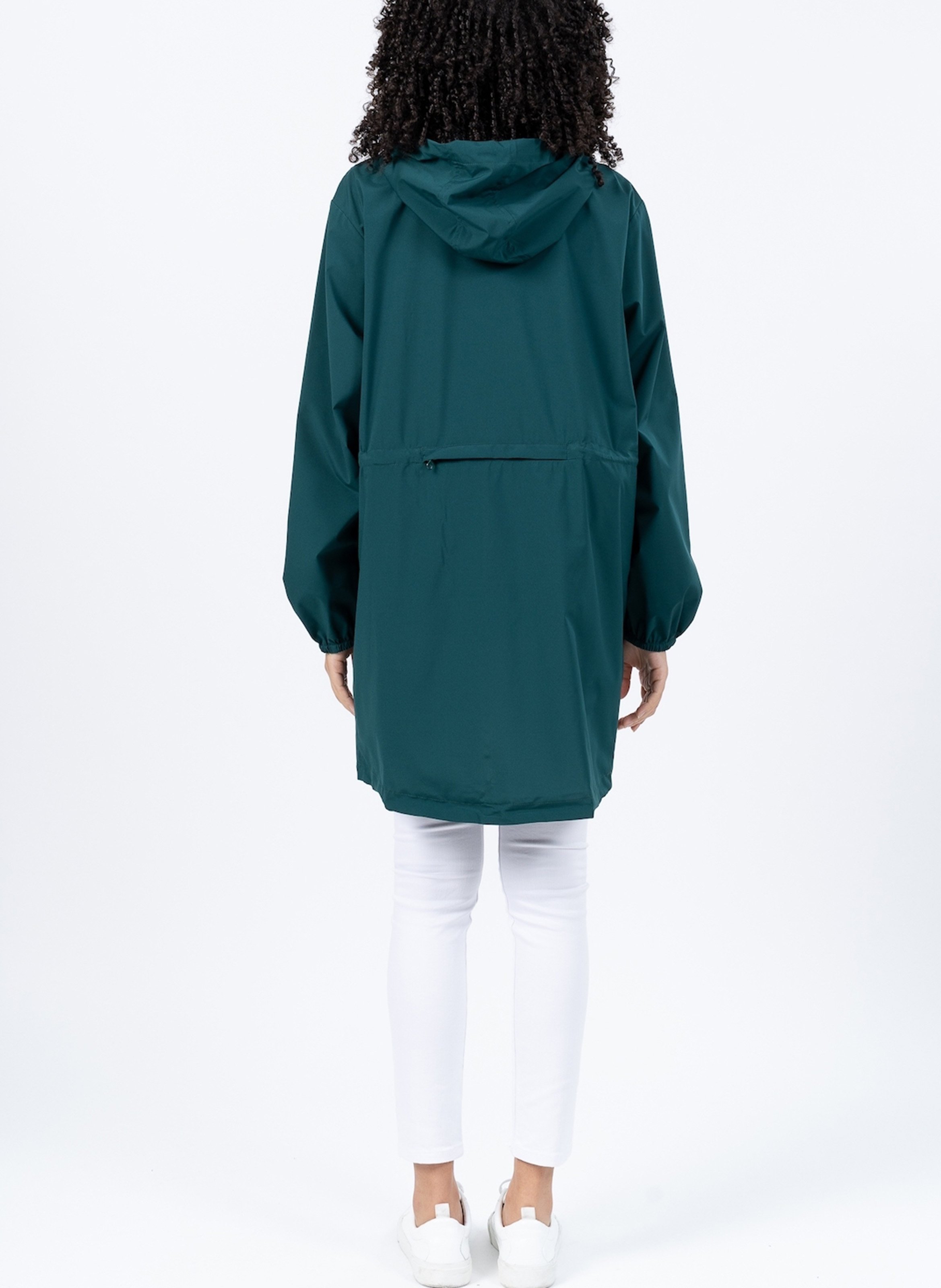 Imperméable long à capuche convertible  FLOTTE Vert