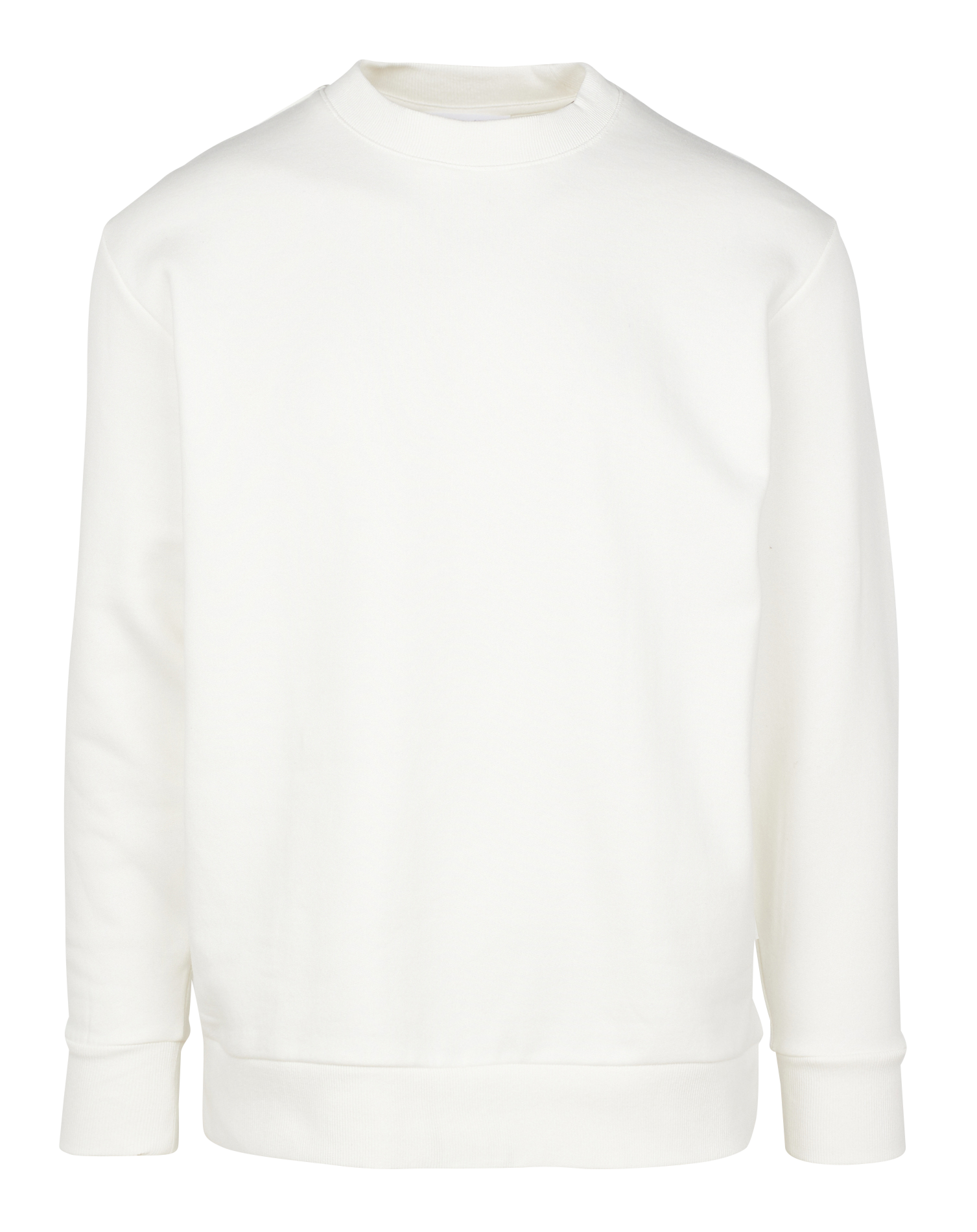 Round-neck cotton sweatshirt SELECTED Beige