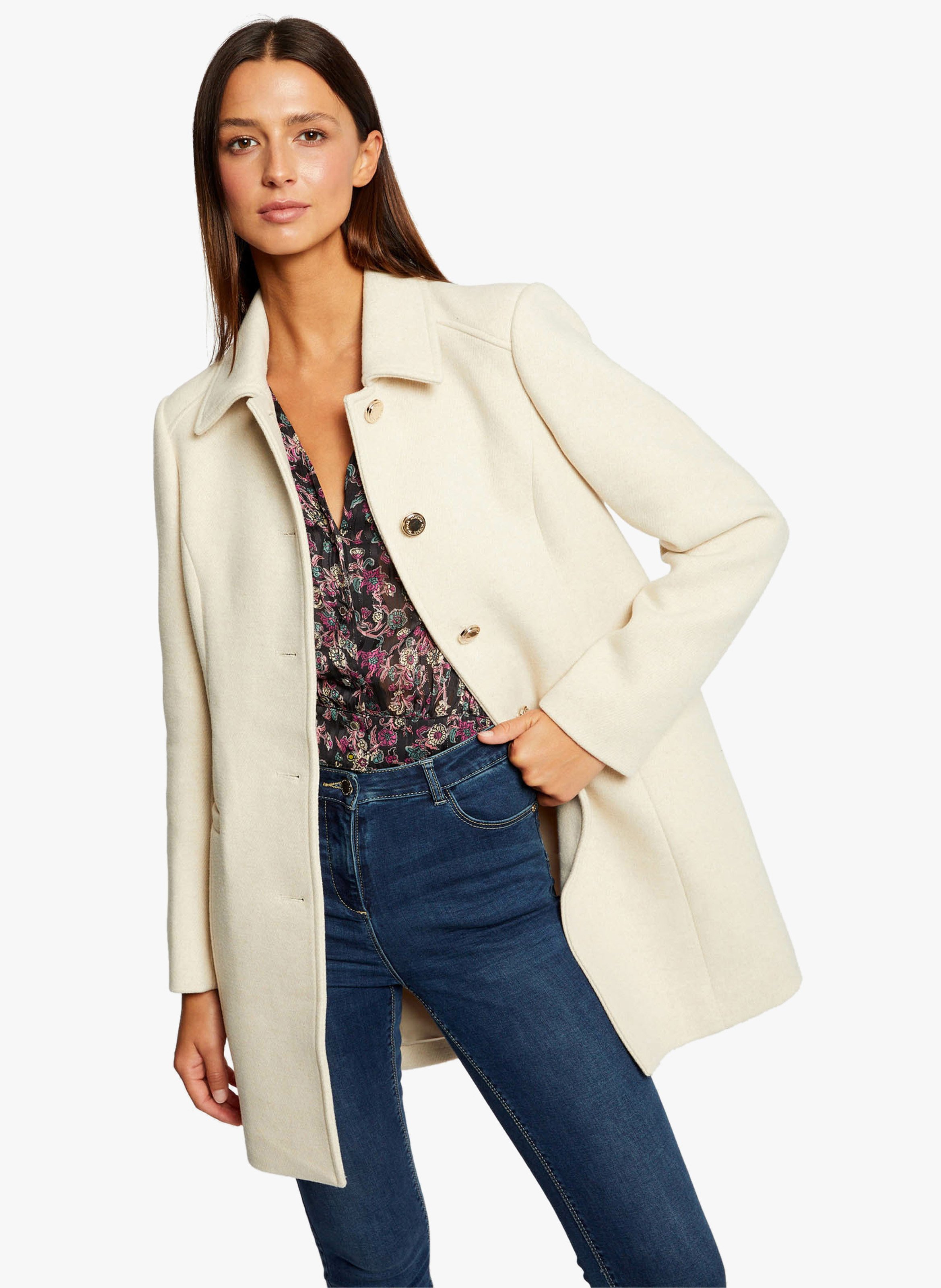 Manteau droit hotsell cintré femme