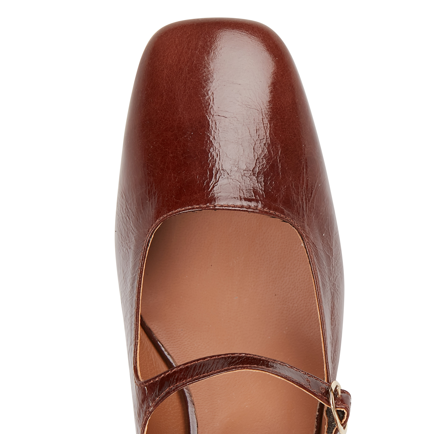 Spangenpumps aus Leder MELLOW YELLOW Braun