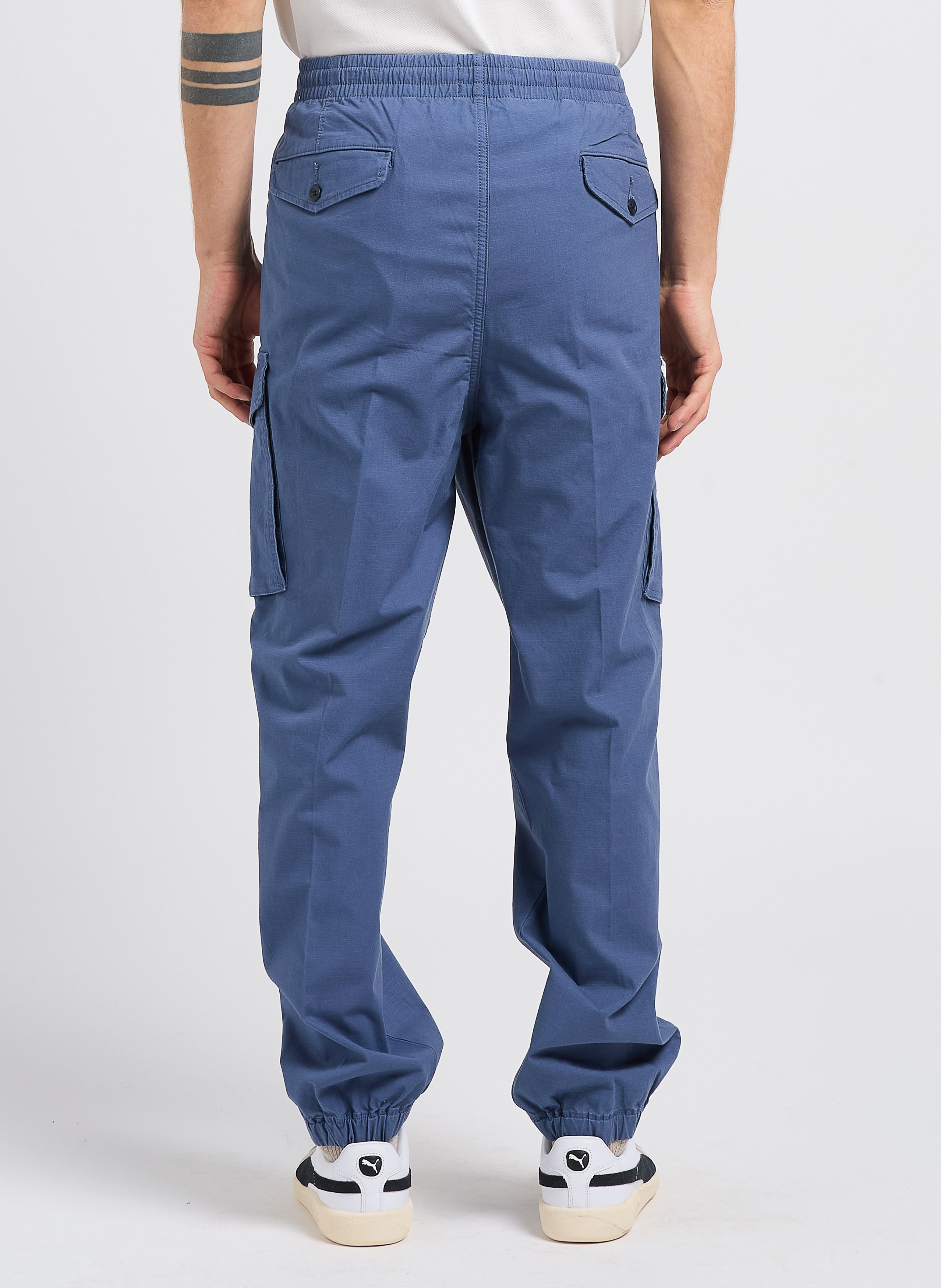 Pantalon cargo ajusté en coton mélangé  DOCKERS Bleu
