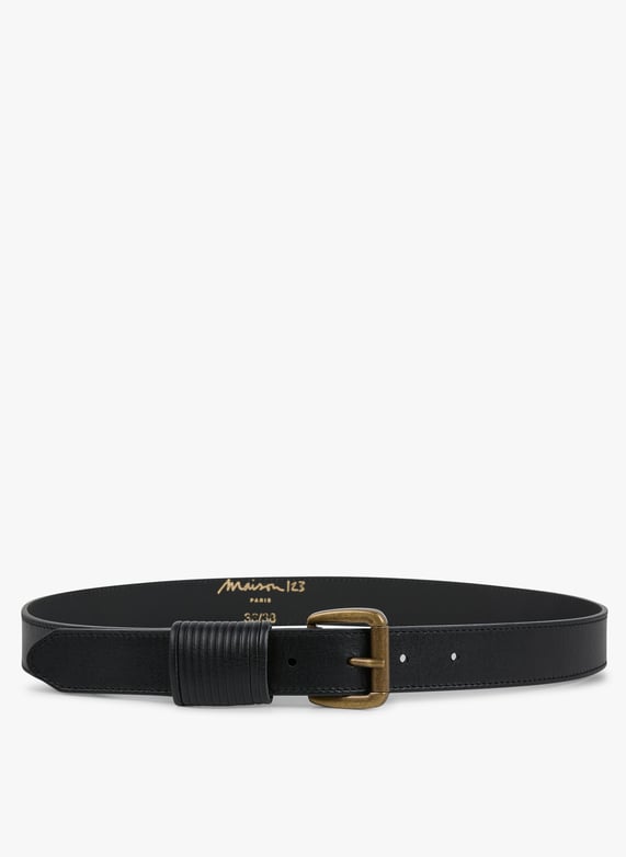 Ceinture en cuir Noir
