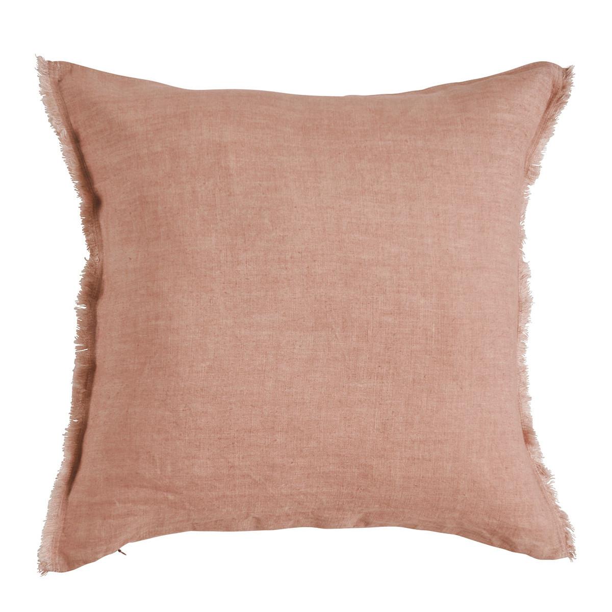 Linen cushion cover BLANC D'IVOIRE Orange