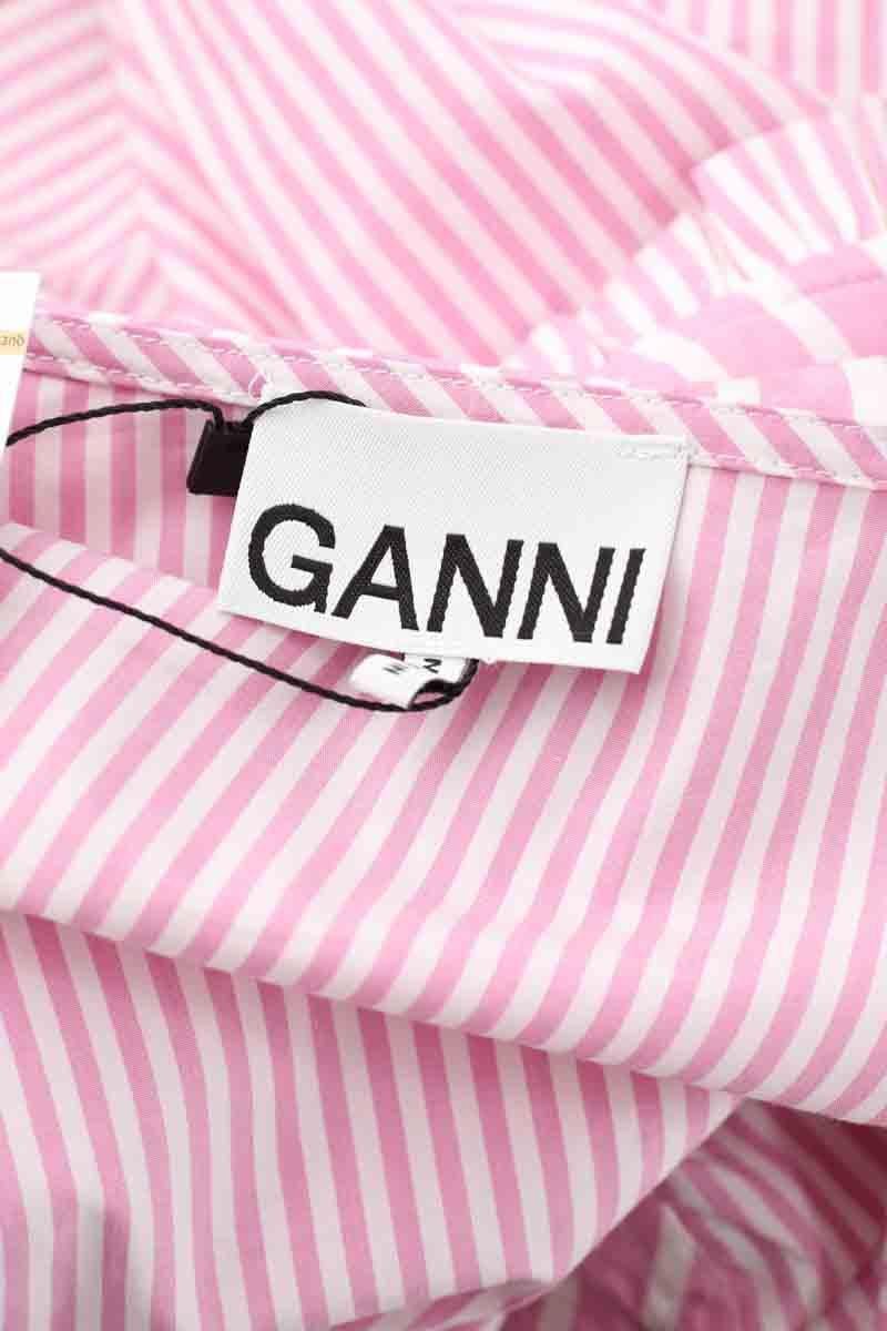 Cotton shirt GANNI - Seconde Main Pink