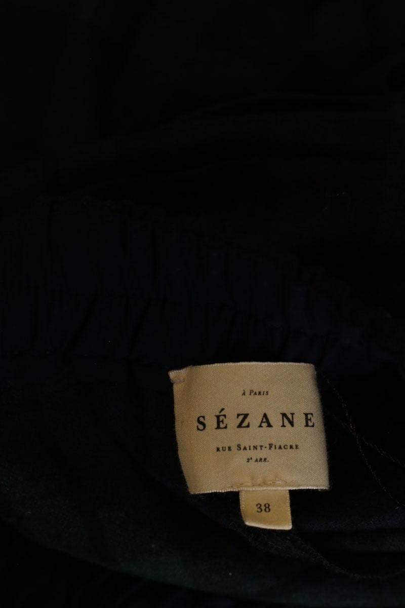 Bandol straight woollen trousers SEZANE - Seconde main Green