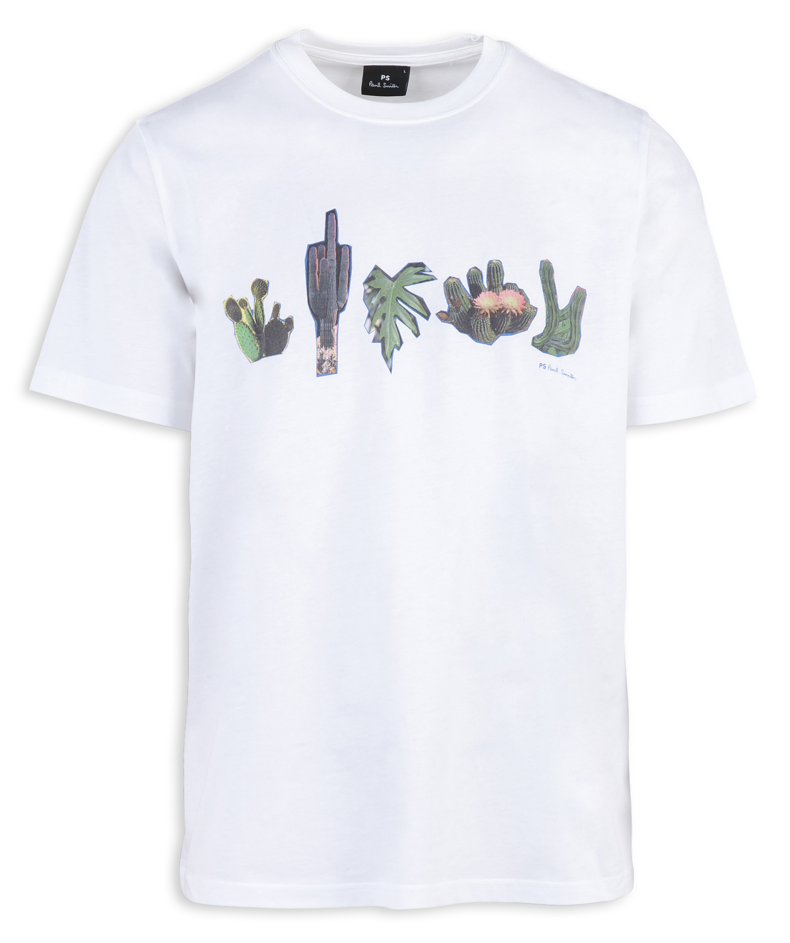 Oversized organic cotton printed t-shirt PAUL SMITH White