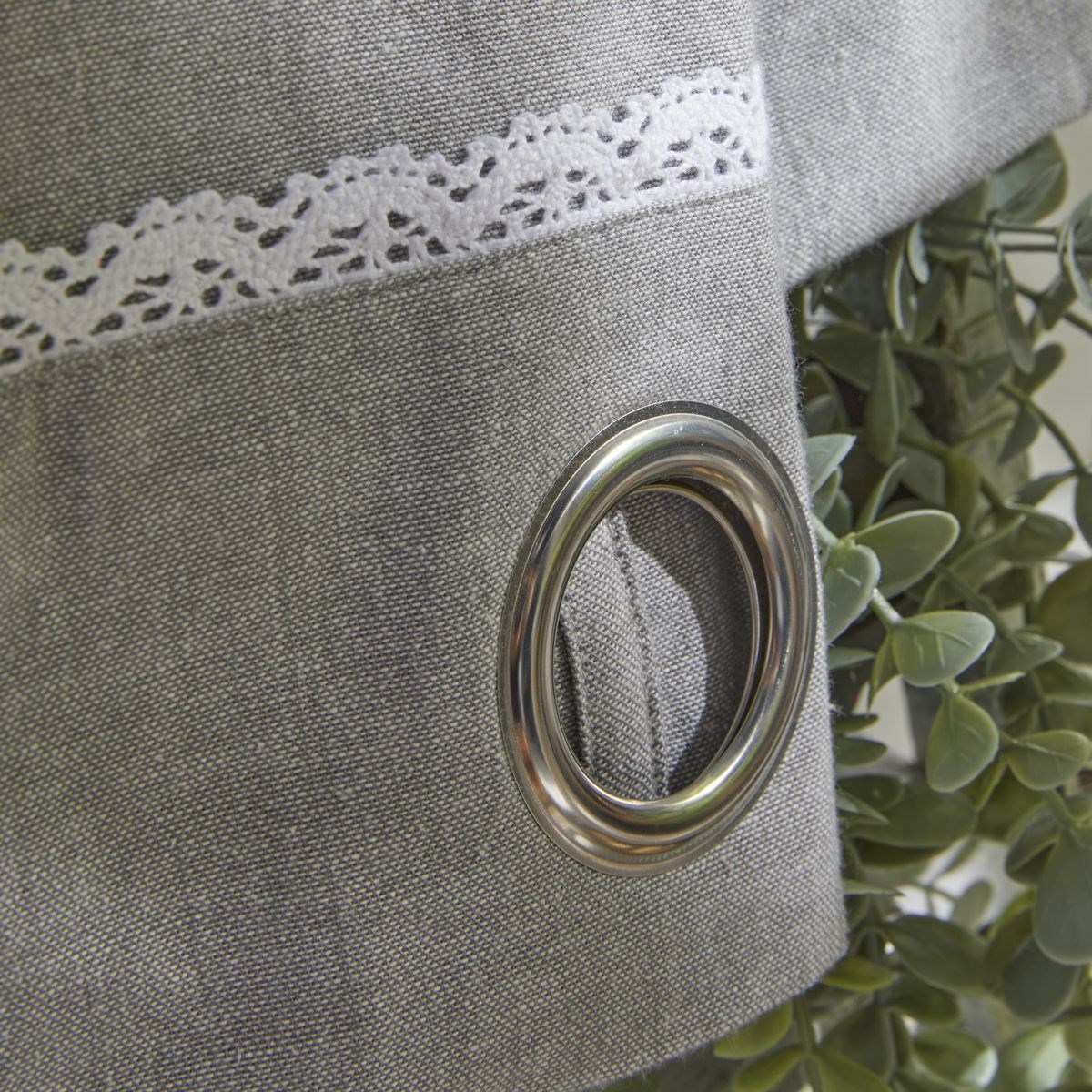 Cotton curtain TODAY LINGE DE MAISON Grey
