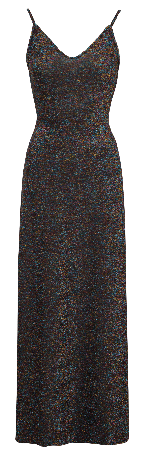 Lange jurk met pailletten KARMA KOMA Bruin