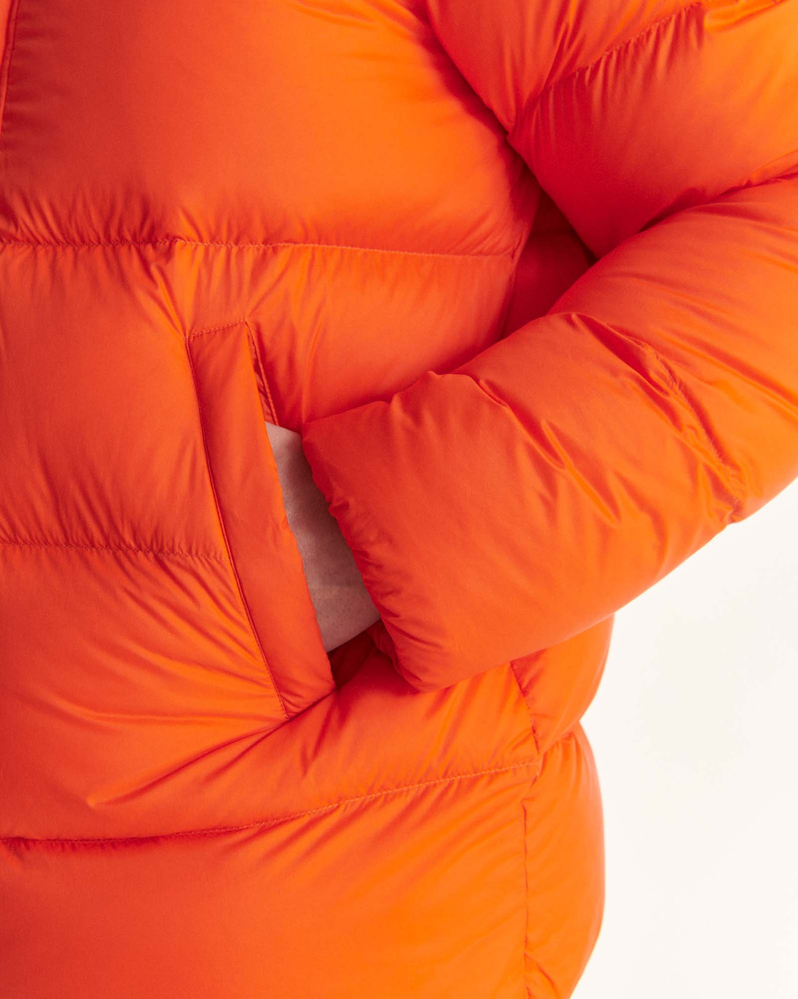 Short hooded prestige 2.0 down jacket JOTT Orange