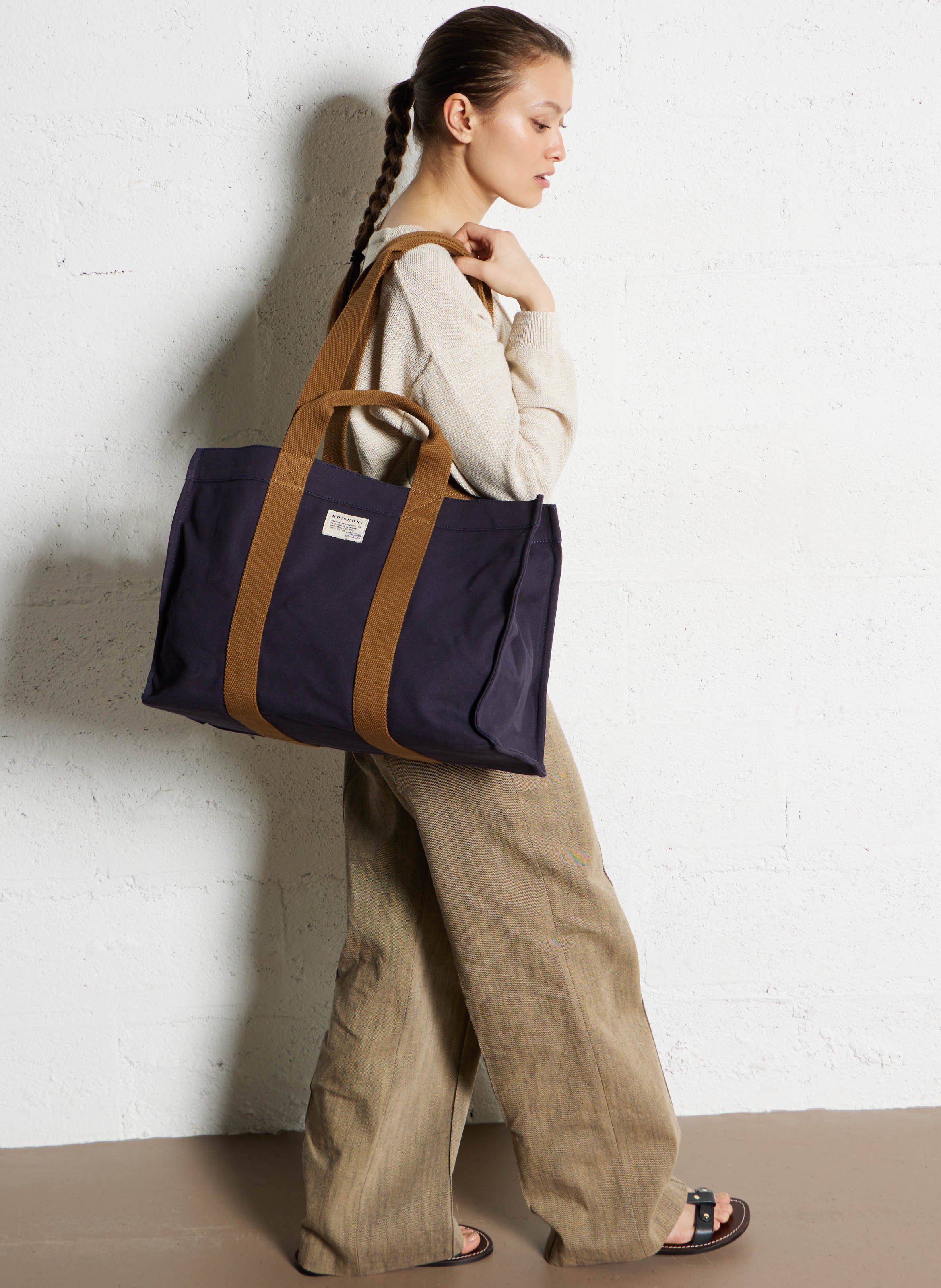 Cabas en coton MOISMONT Bleu