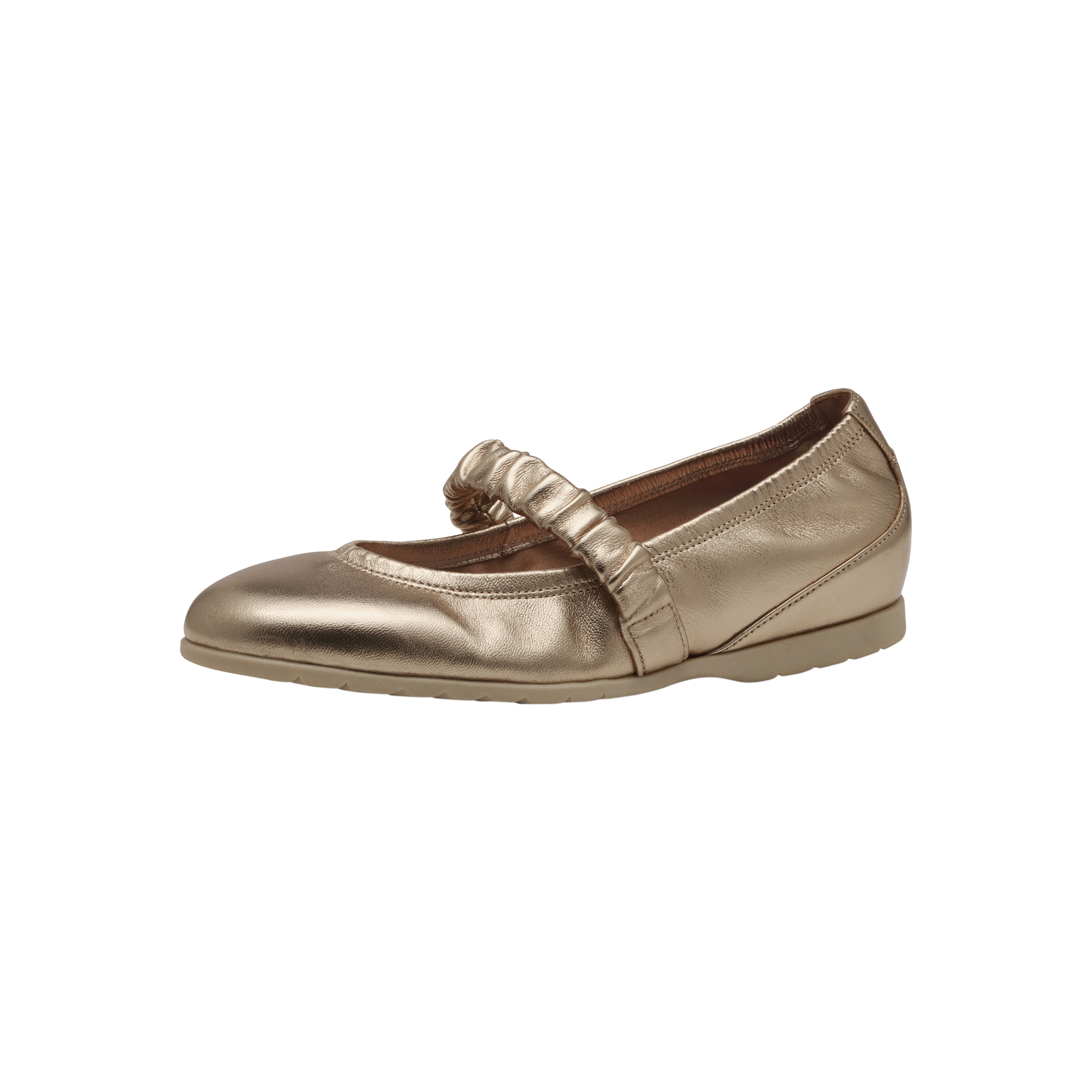Leather ballet pumps TAMARIS Brown