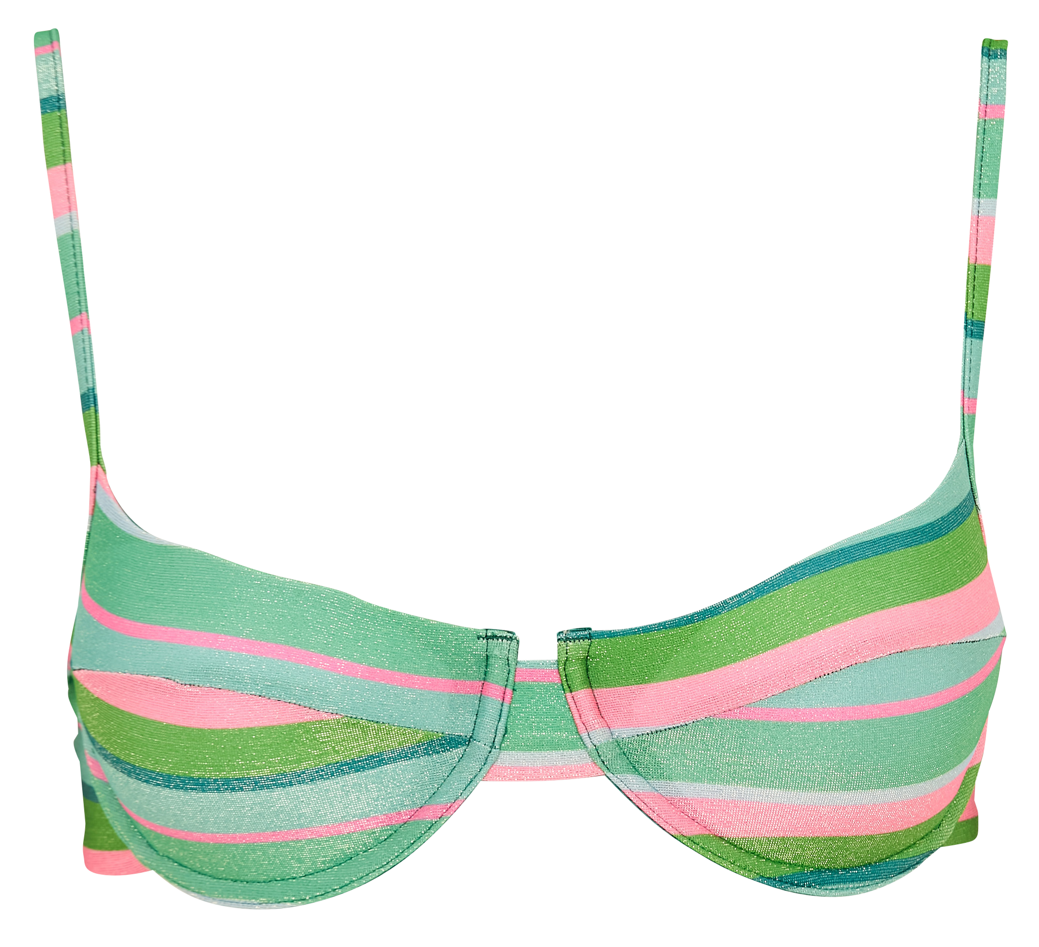 Haut de maillot de bain à rayures ROBIN COLLECTION Multicolore