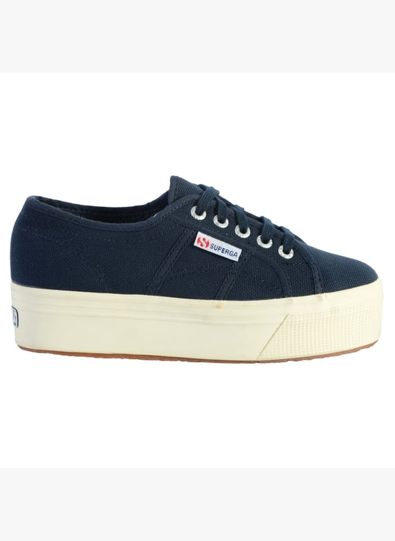 White Navy Superga Platform Superga Linea Up And Down Sneakers