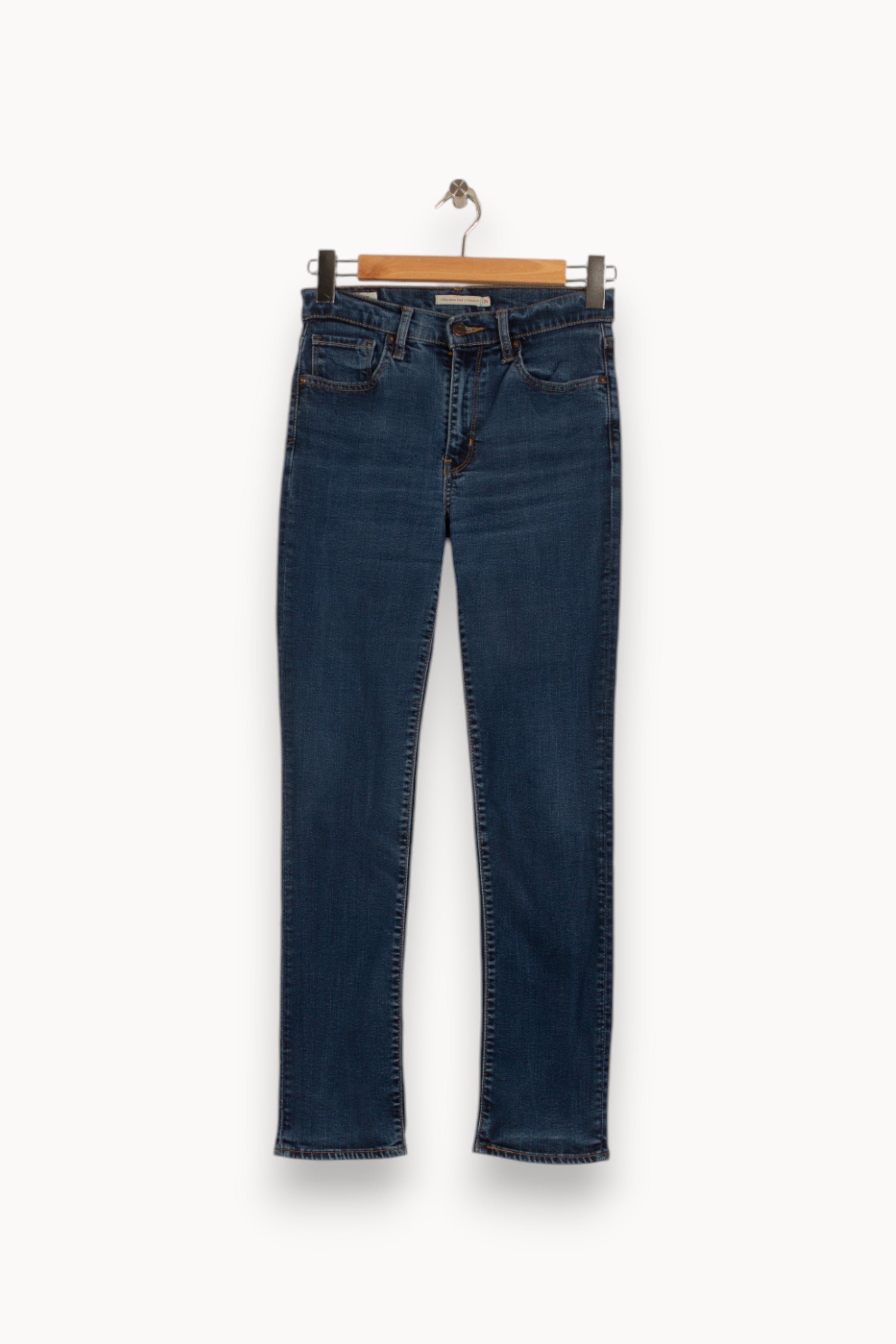 Cropped slim jeans with studs LEVI'S - Seconde main Blue