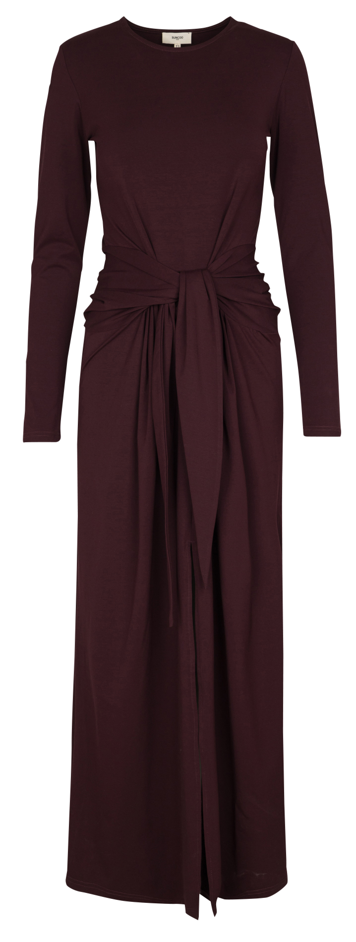 Robe longue col rond  SUNCOO Prune
