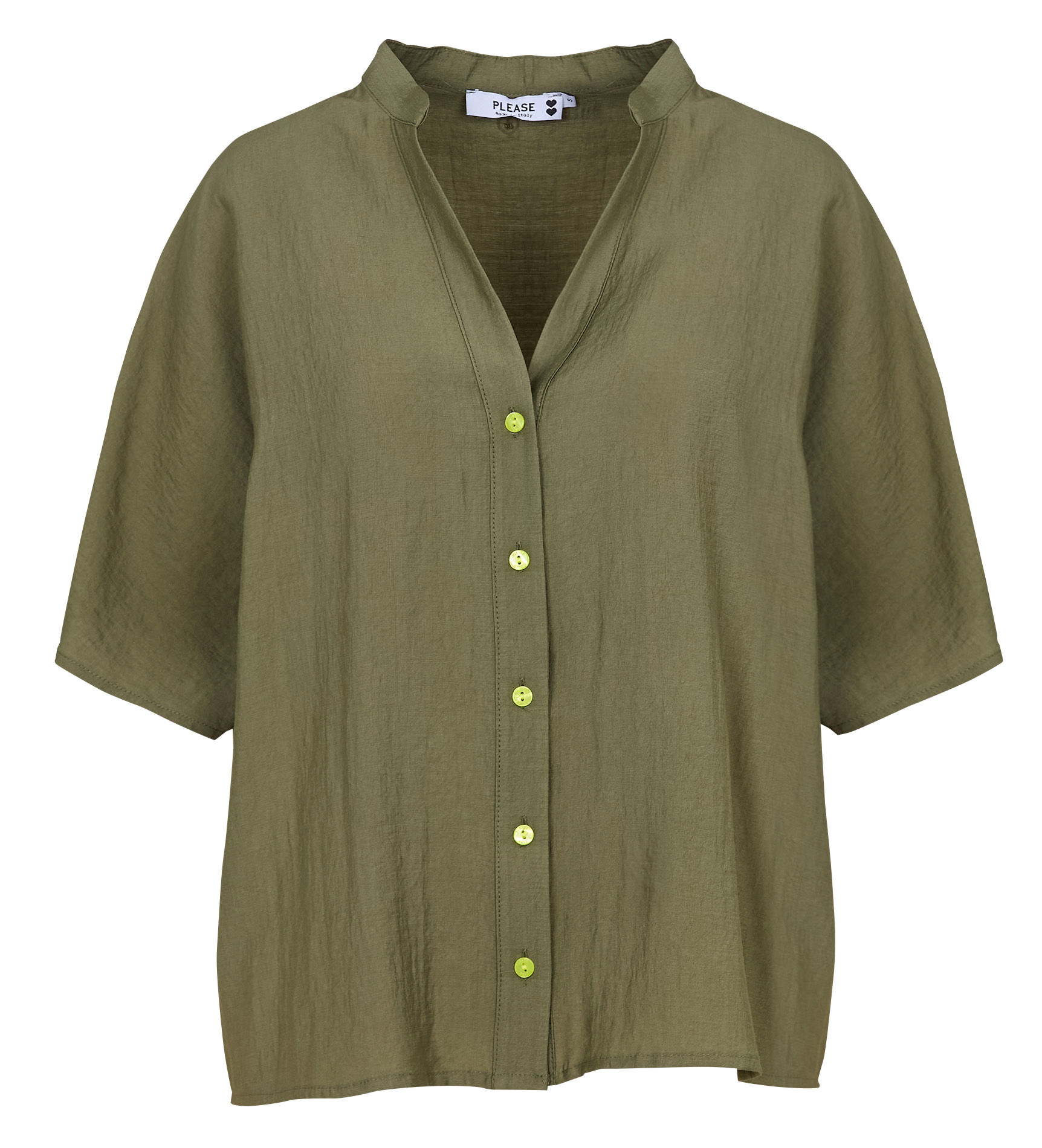 Classic Collar Shirt PLEASE Green