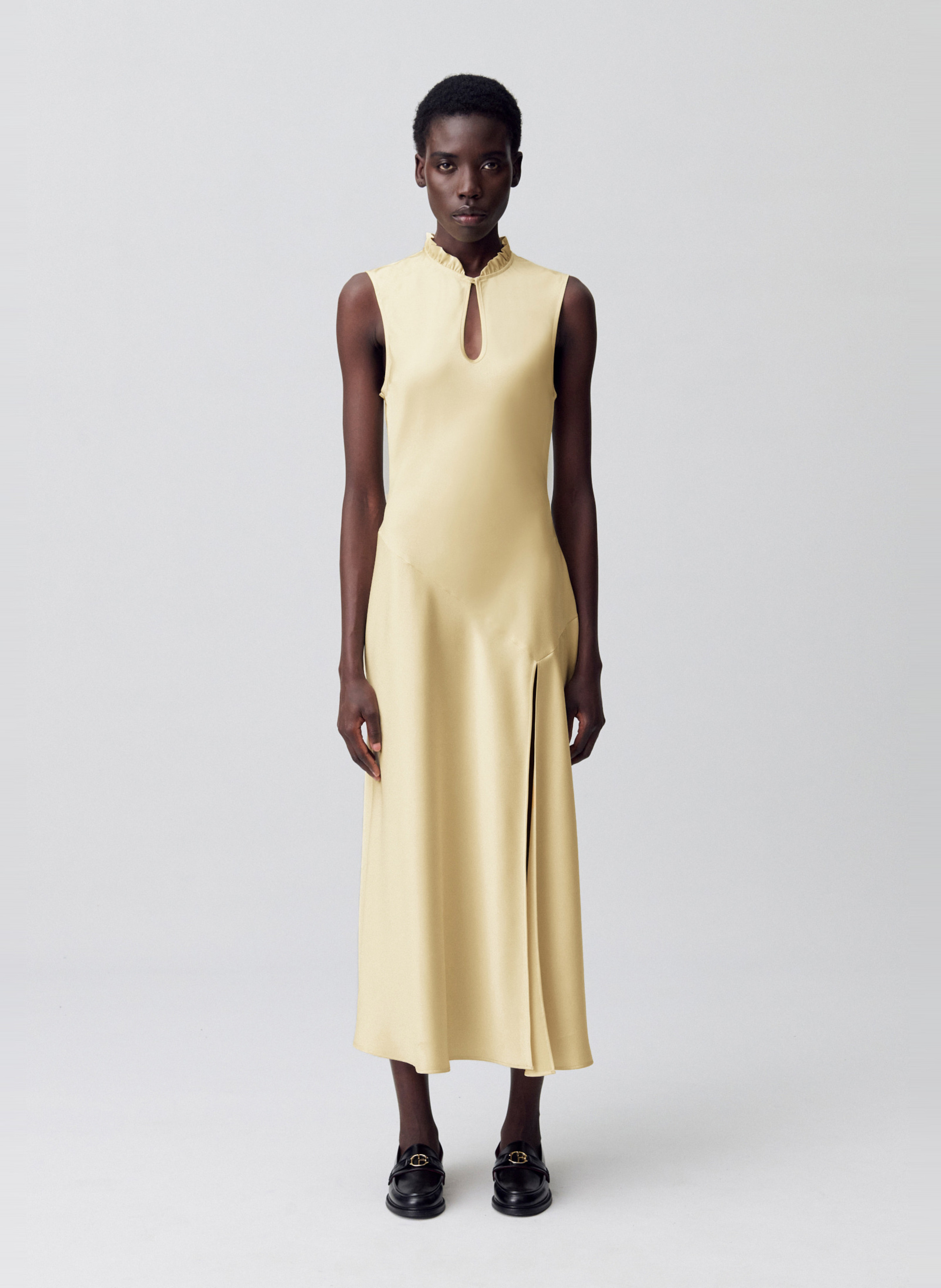 Robe longue ajustée  CLAUDIE PIERLOT Jaune