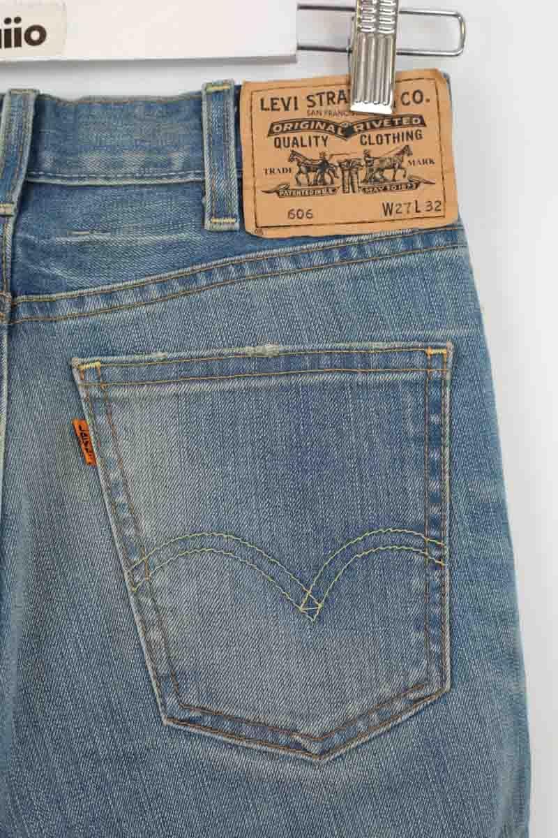 Cotton skinny jeans LEVI'S - Seconde main Blue