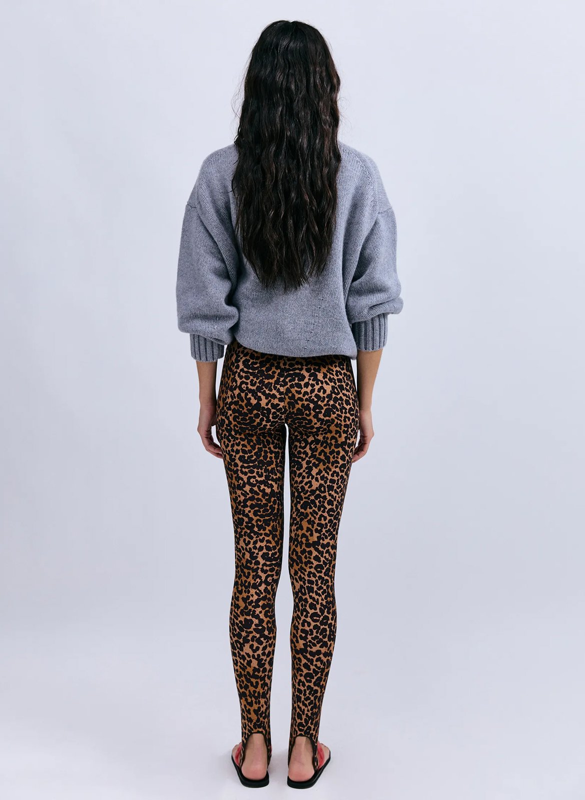 Slim legging met luipaardprint LOVE STORIES Bruin