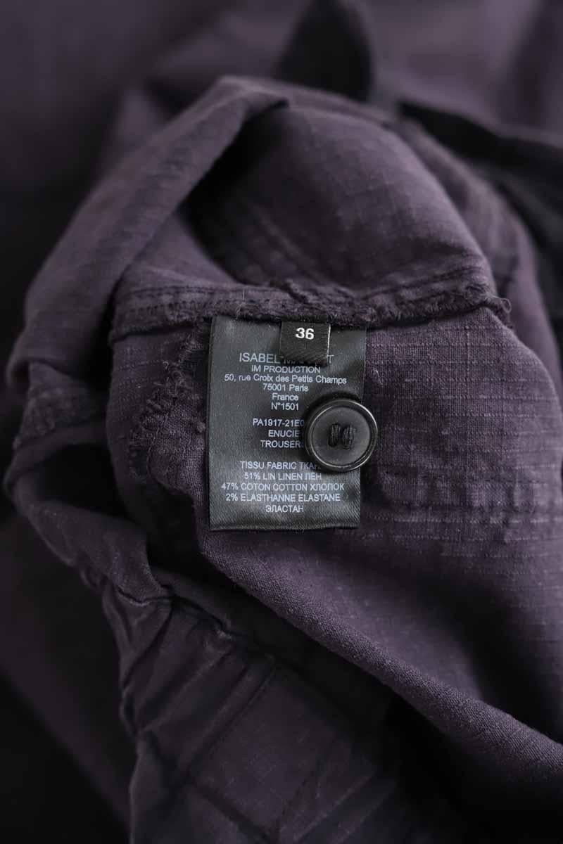 Linen pants ISABEL MARANT - Seconde Main Purple