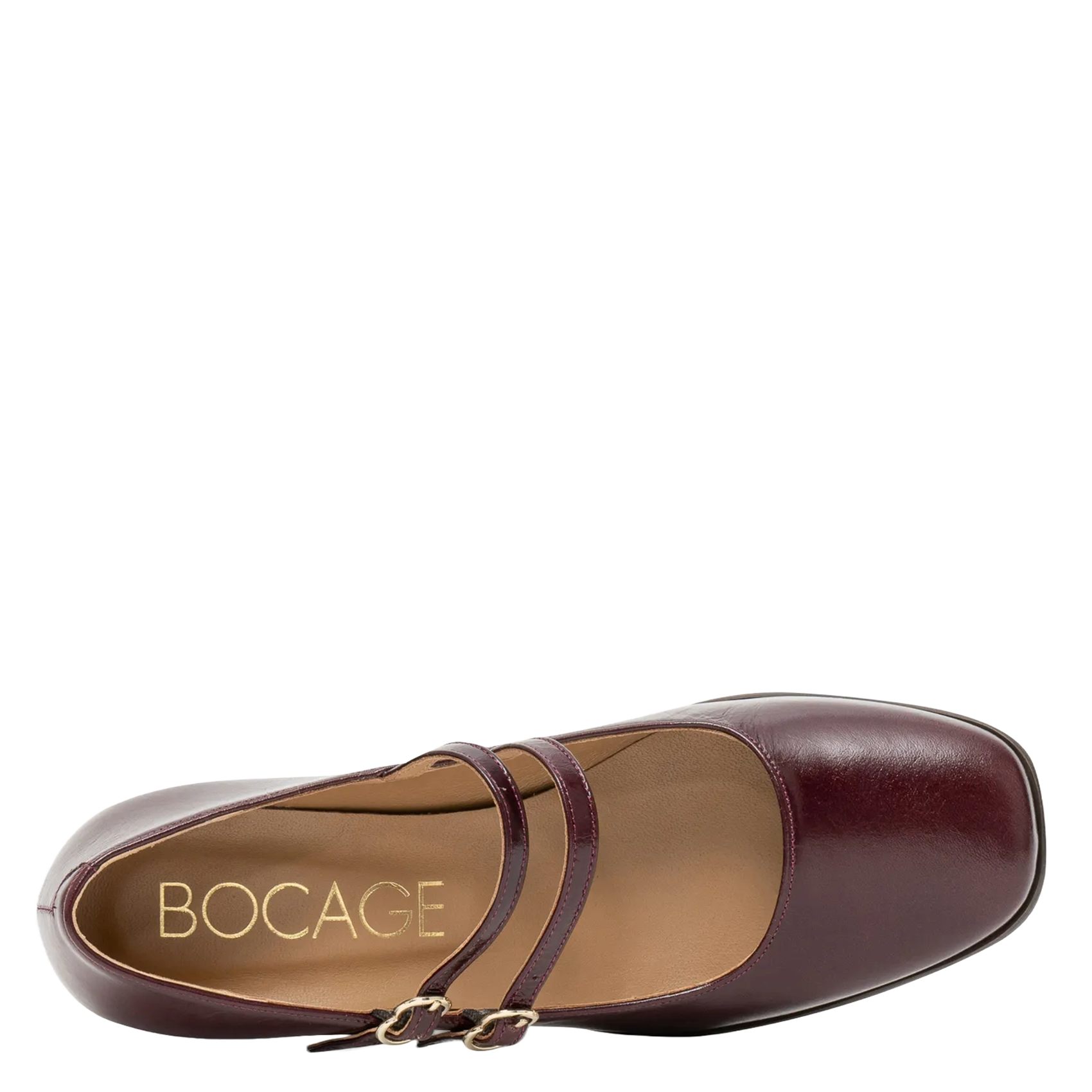 Leather Mary Janes BOCAGE Brown
