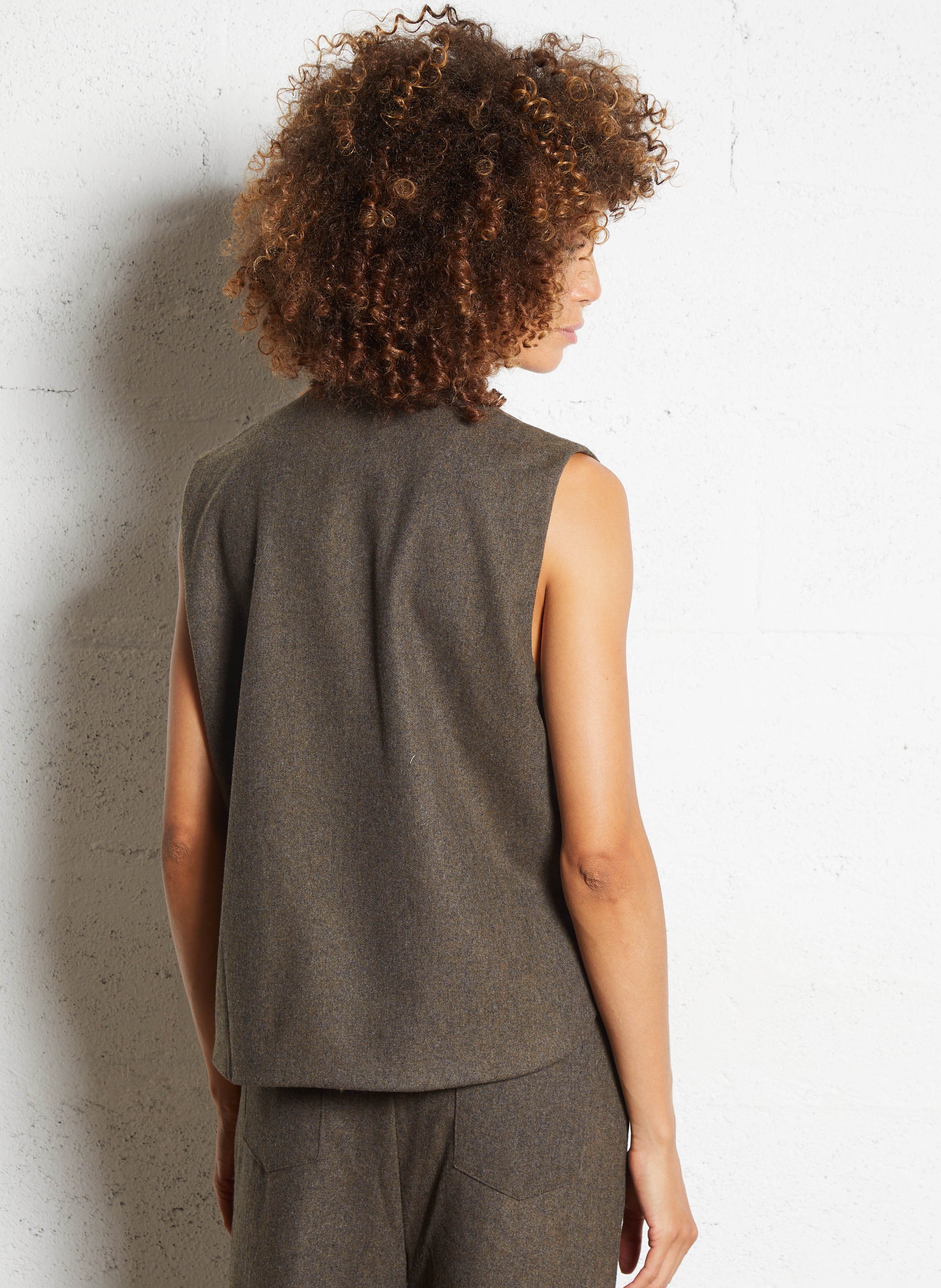 Veste col rond  SEE U SOON Kaki