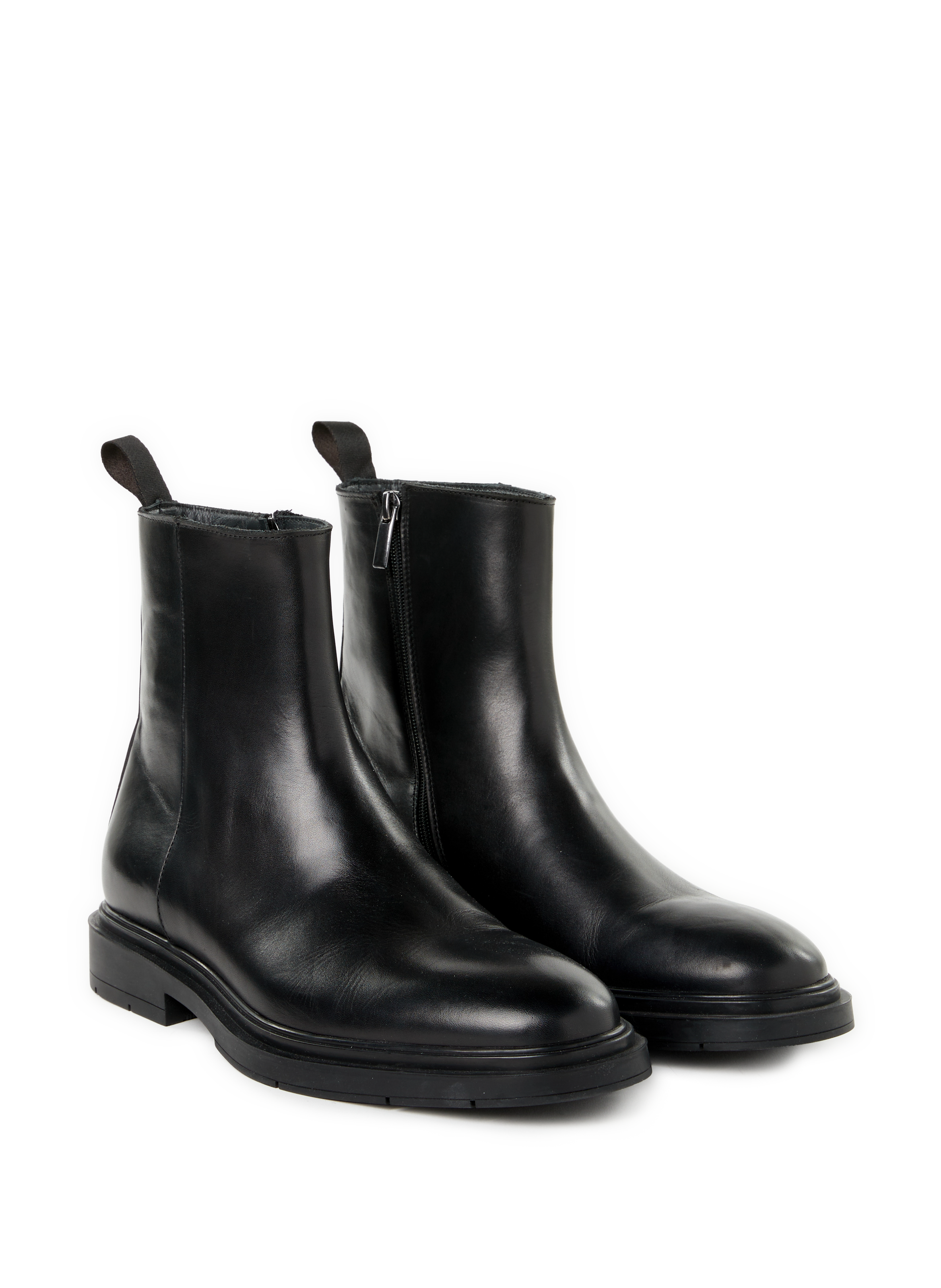 Bianca leather ankle boots SAISON 1865 Black